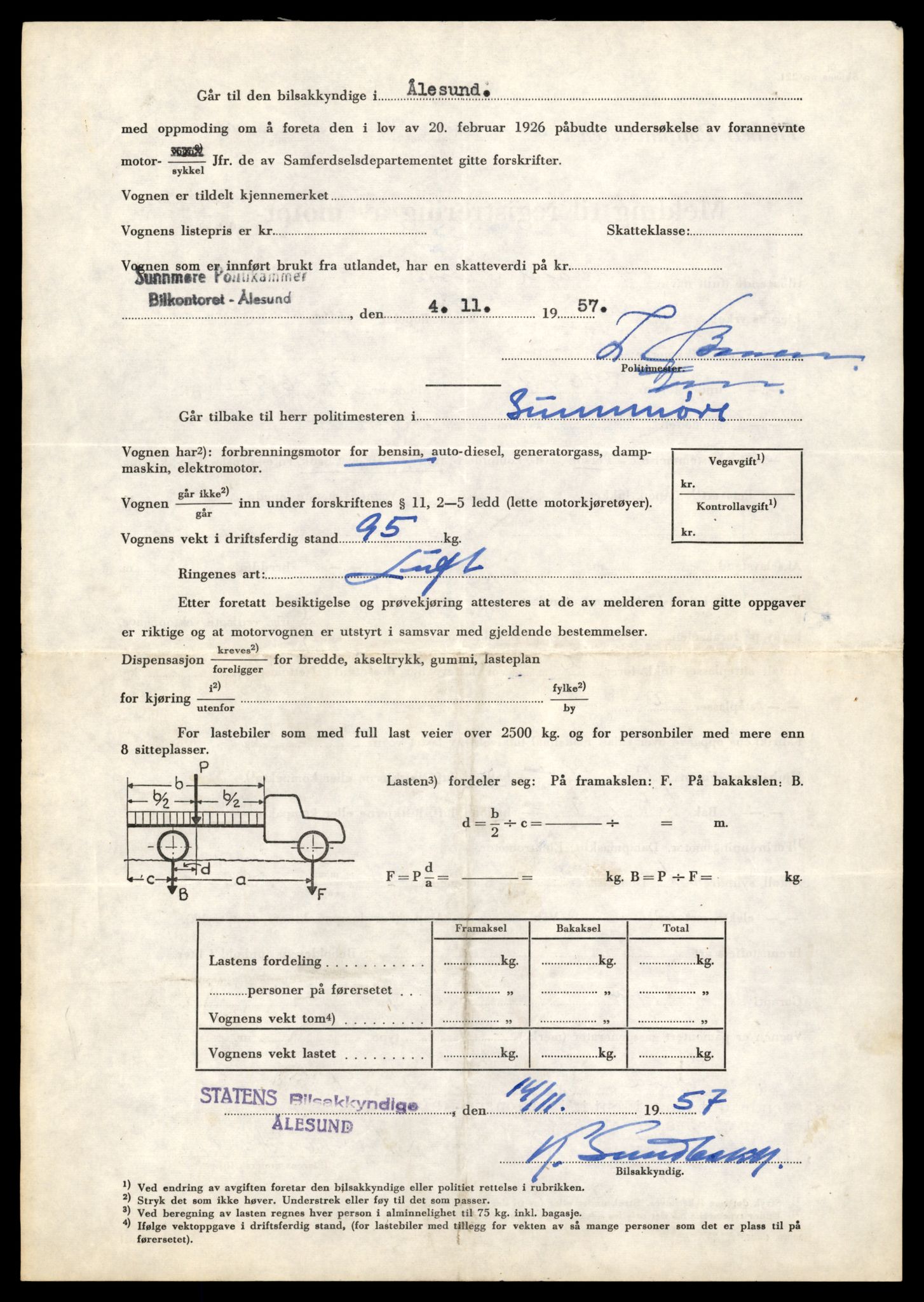 Møre og Romsdal vegkontor - Ålesund trafikkstasjon, AV/SAT-A-4099/F/Fe/L0040: Registreringskort for kjøretøy T 13531 - T 13709, 1927-1998, p. 3002