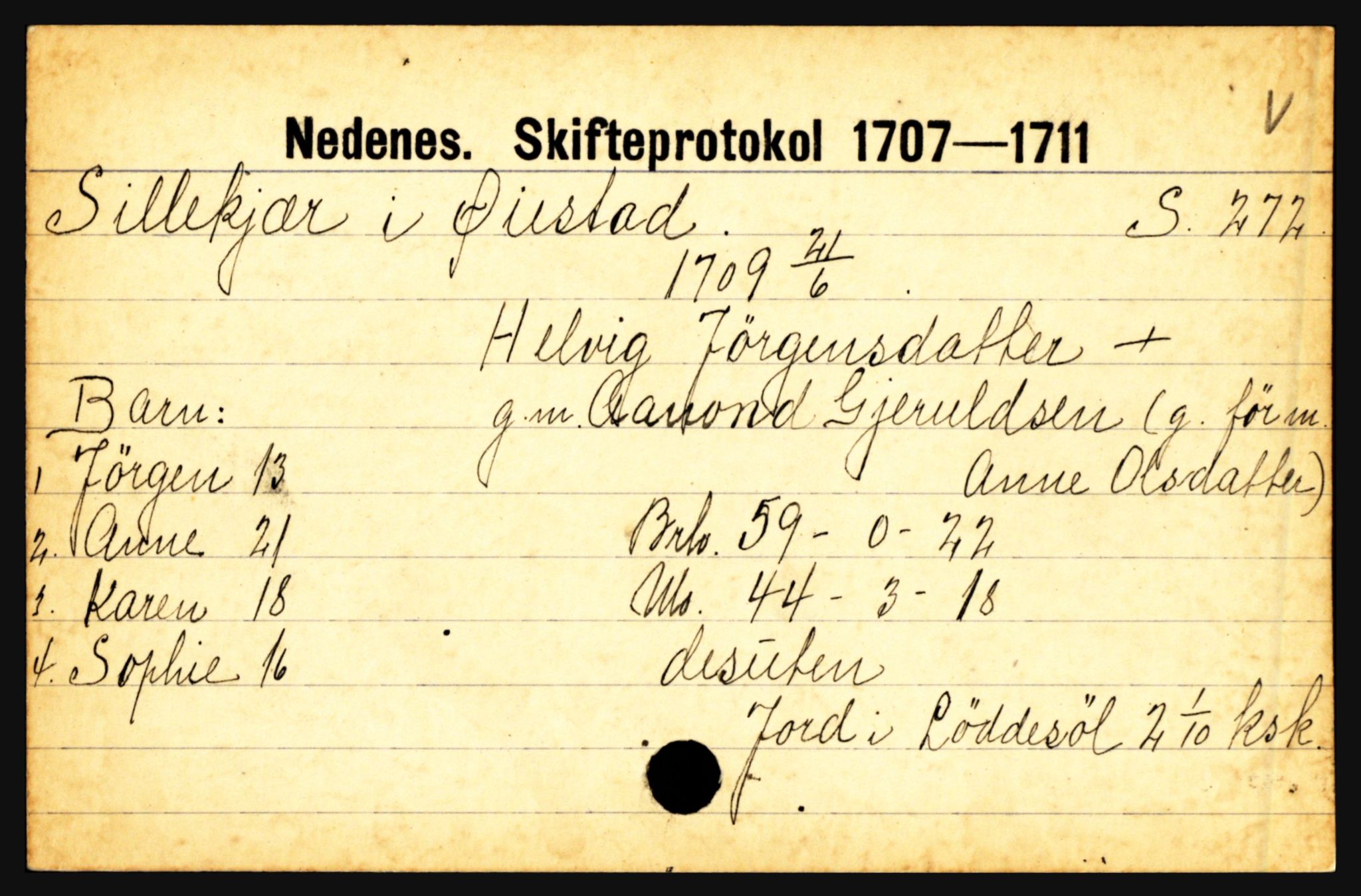 Nedenes sorenskriveri før 1824, AV/SAK-1221-0007/H, p. 26235