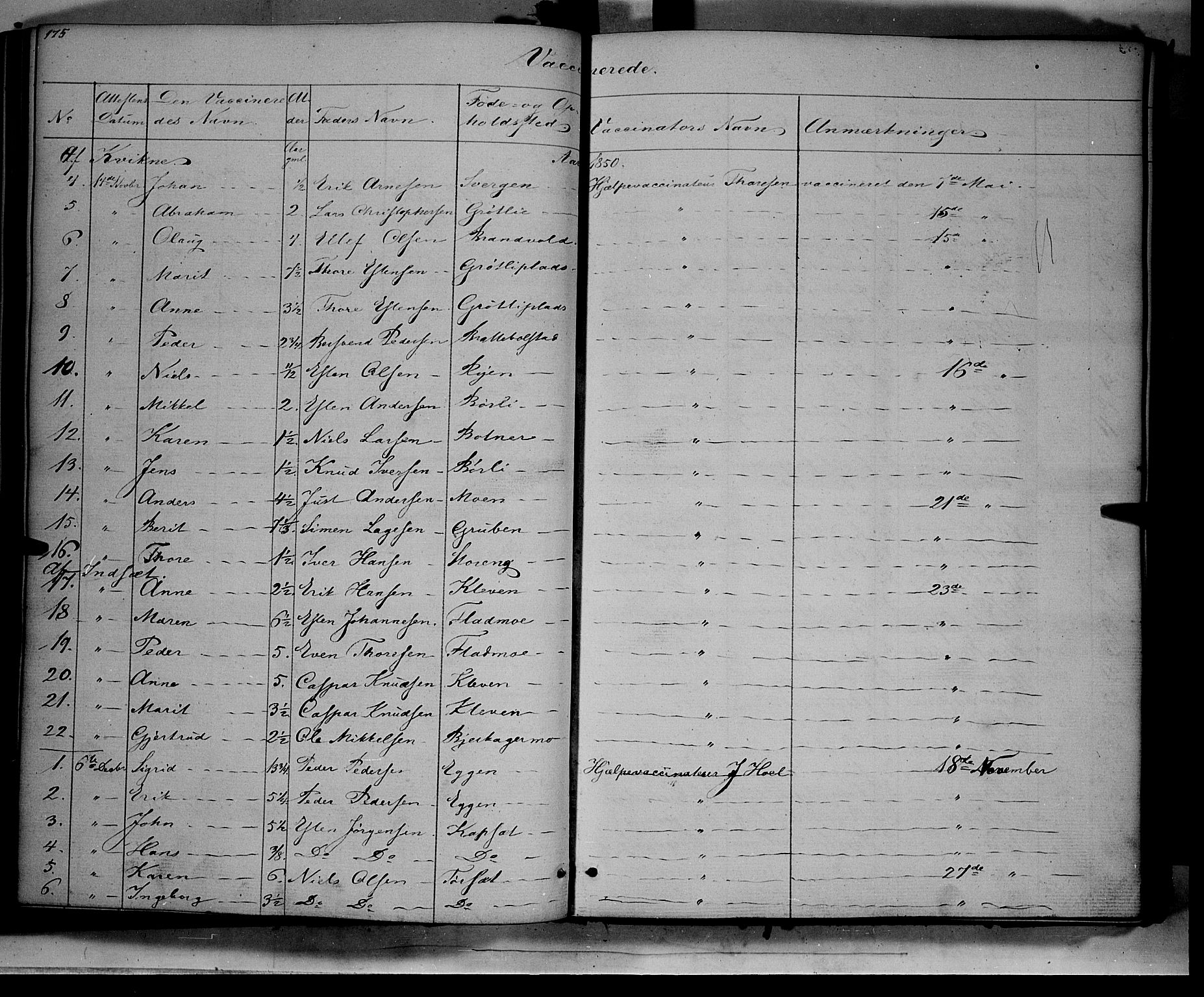 Kvikne prestekontor, AV/SAH-PREST-064/H/Ha/Haa/L0005: Parish register (official) no. 5, 1841-1862, p. 175