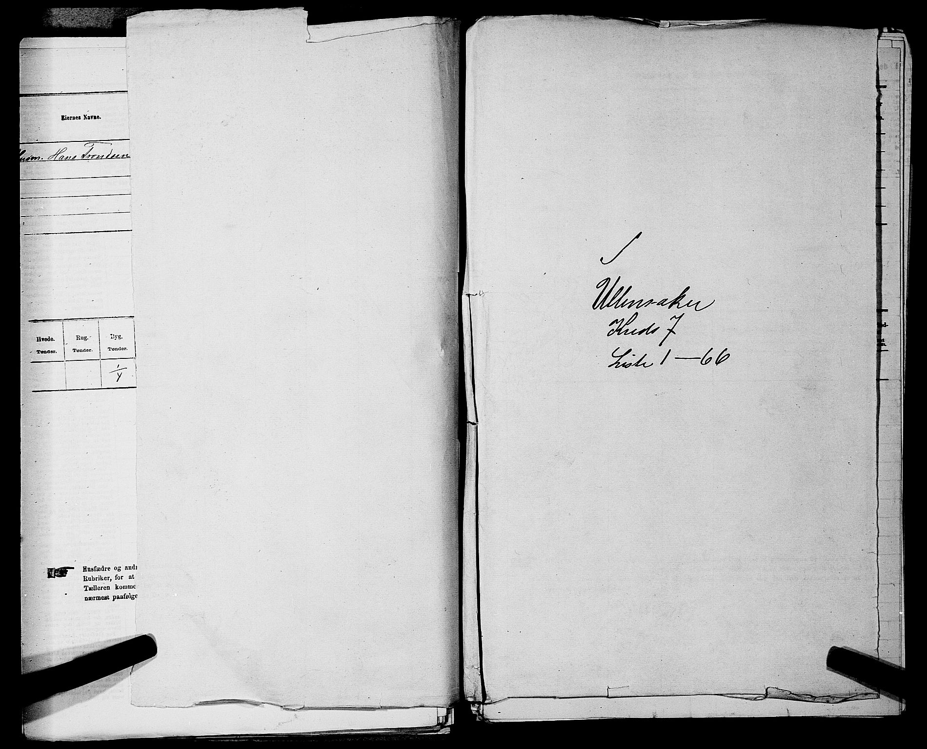 RA, 1875 census for 0235P Ullensaker, 1875, p. 923