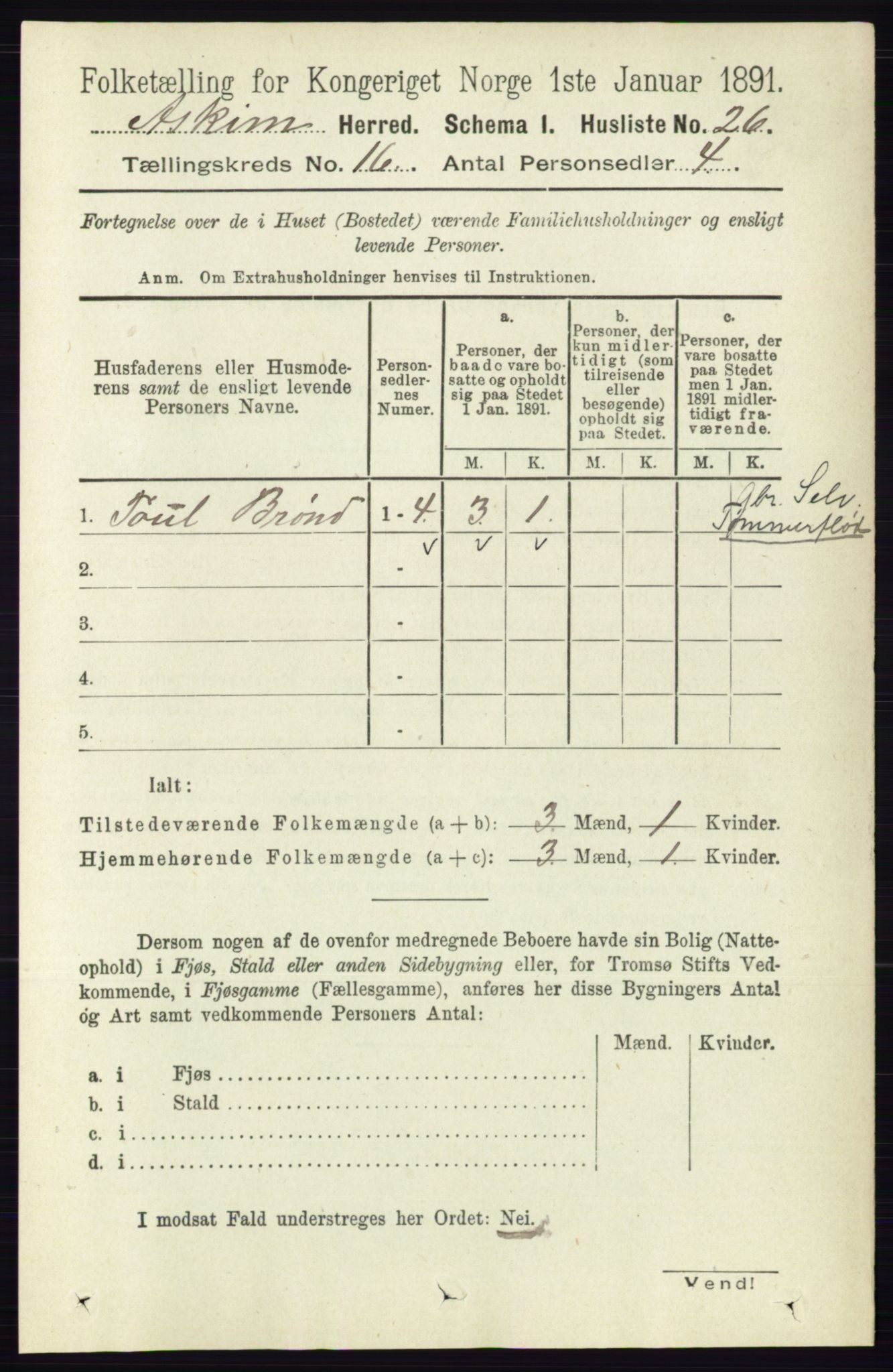 RA, 1891 census for 0124 Askim, 1891, p. 2628