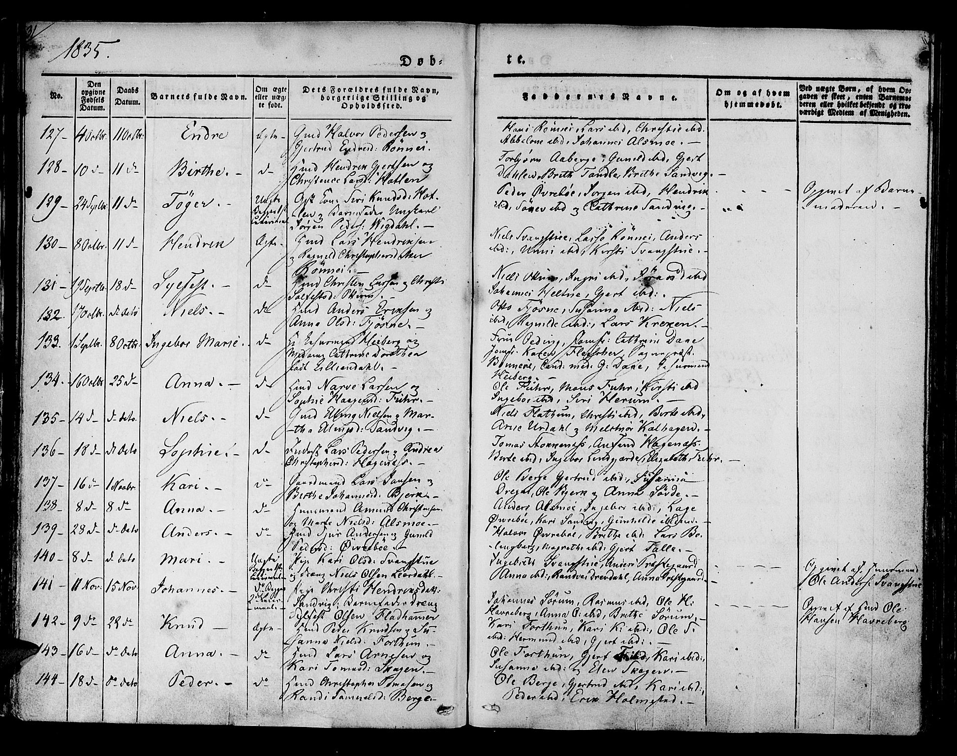 Luster sokneprestembete, SAB/A-81101/H/Haa/Haaa/L0005: Parish register (official) no. A 5, 1831-1841, p. 31