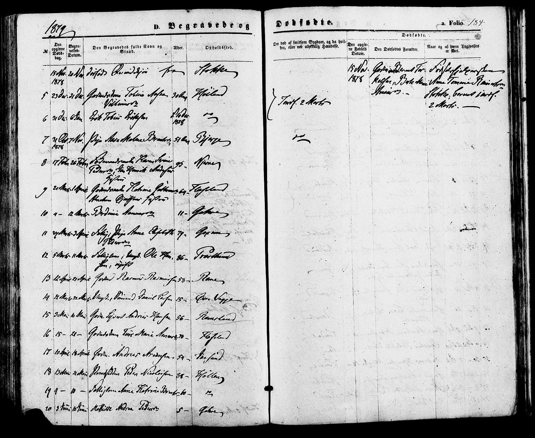 Sør-Audnedal sokneprestkontor, AV/SAK-1111-0039/F/Fa/Faa/L0003: Parish register (official) no. A 3, 1868-1883, p. 184