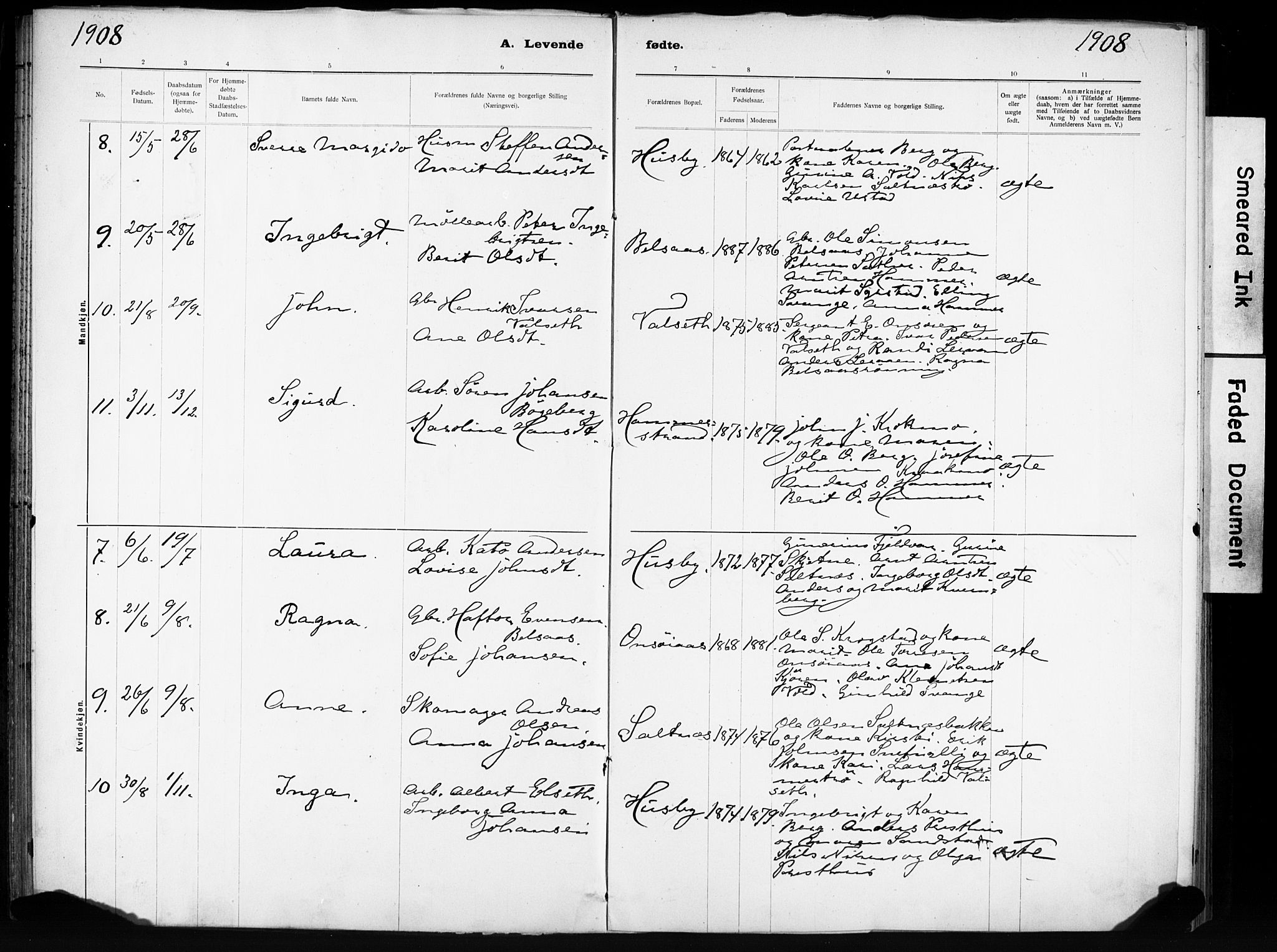 Ministerialprotokoller, klokkerbøker og fødselsregistre - Sør-Trøndelag, AV/SAT-A-1456/666/L0787: Parish register (official) no. 666A05, 1895-1908