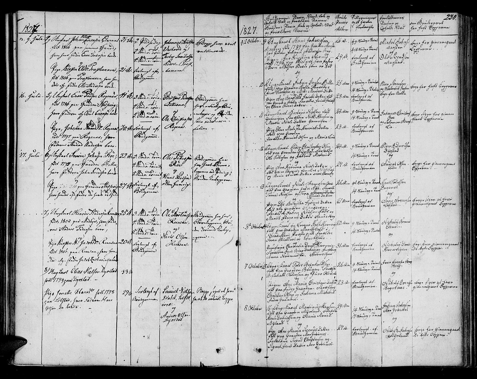 Ibestad sokneprestembete, SATØ/S-0077/H/Ha/Haa/L0005kirke: Parish register (official) no. 5, 1825-1836, p. 230