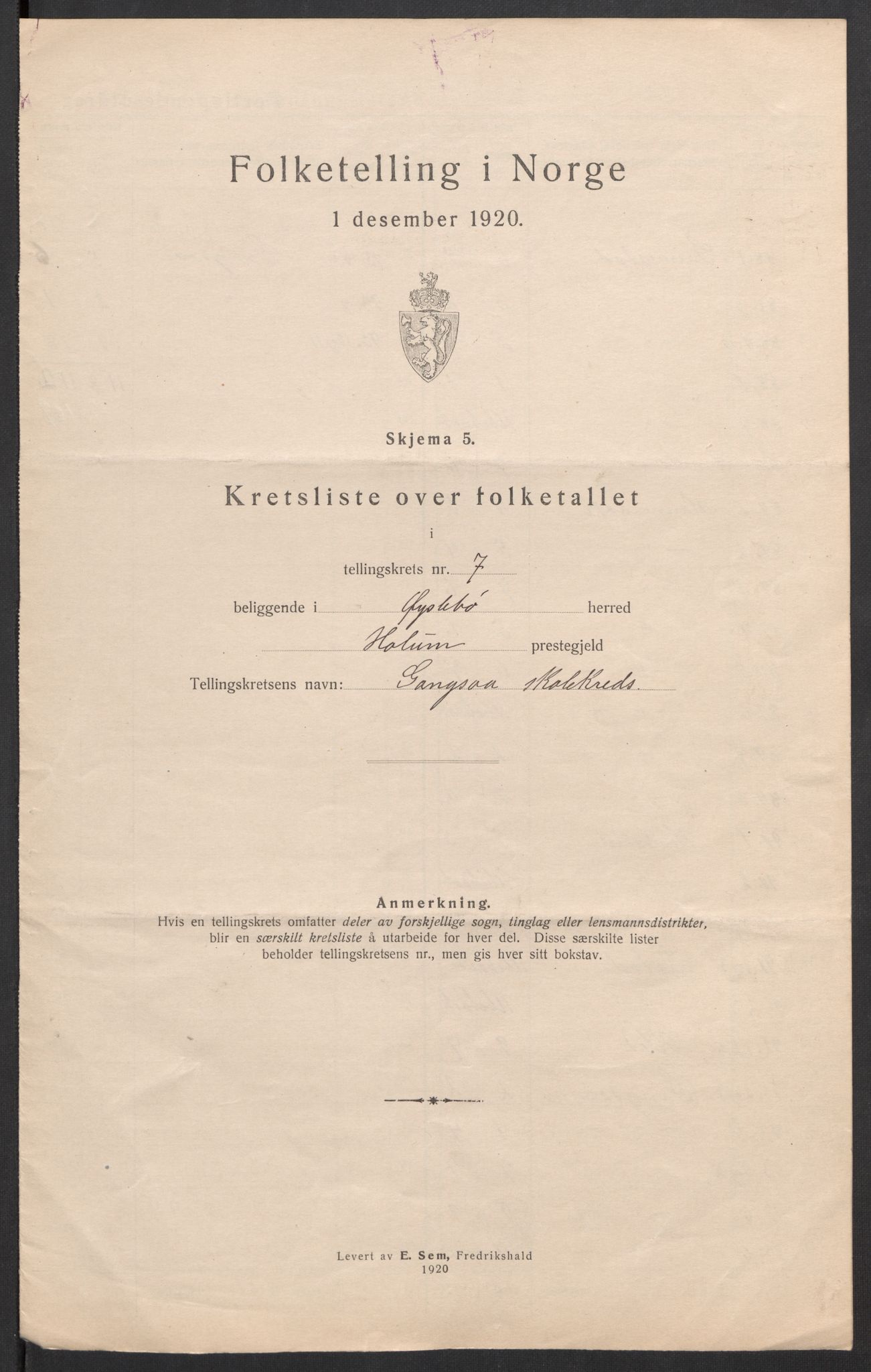 SAK, 1920 census for Øyslebø, 1920, p. 29