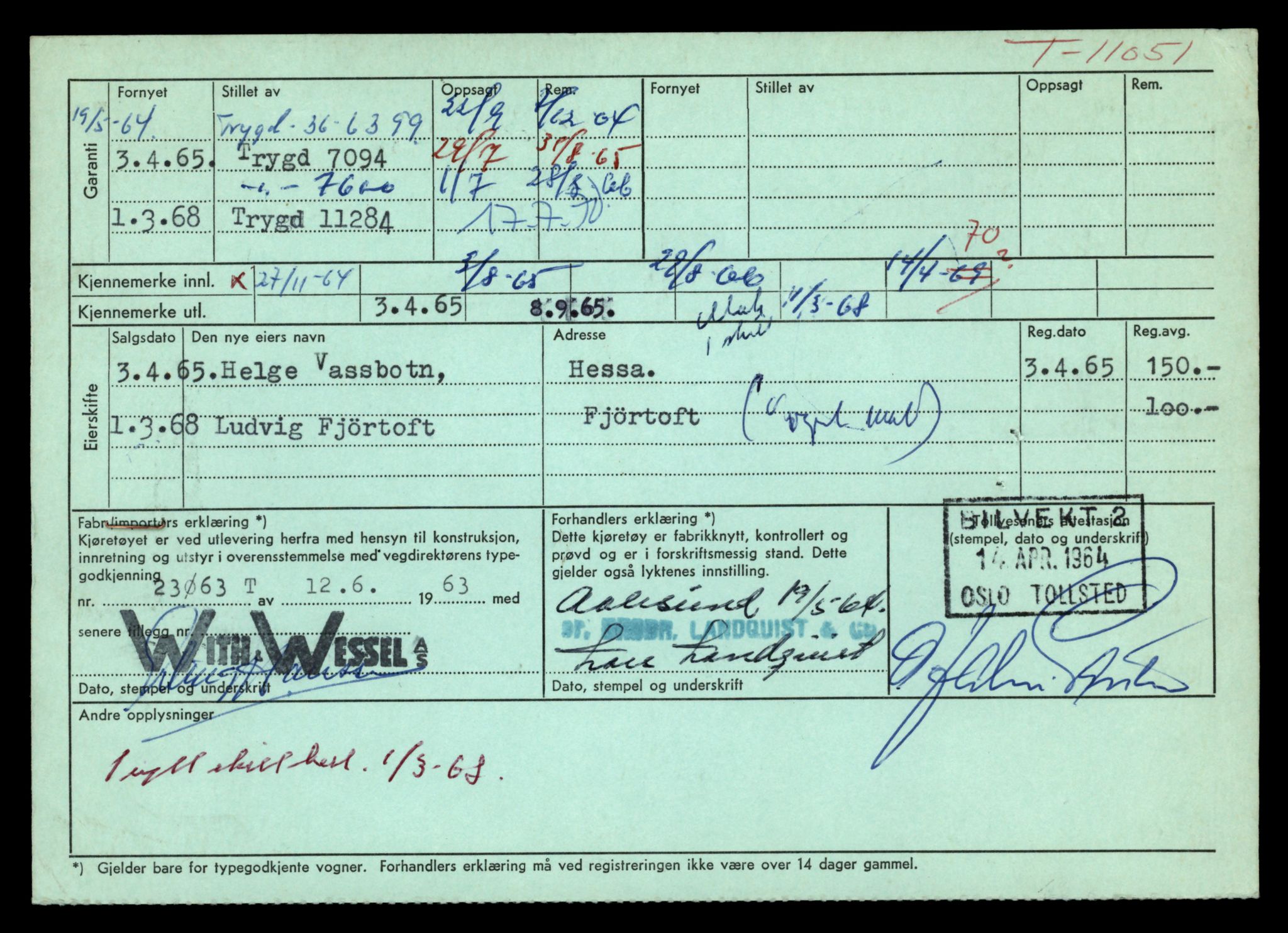 Møre og Romsdal vegkontor - Ålesund trafikkstasjon, AV/SAT-A-4099/F/Fe/L0026: Registreringskort for kjøretøy T 11046 - T 11160, 1927-1998, p. 128