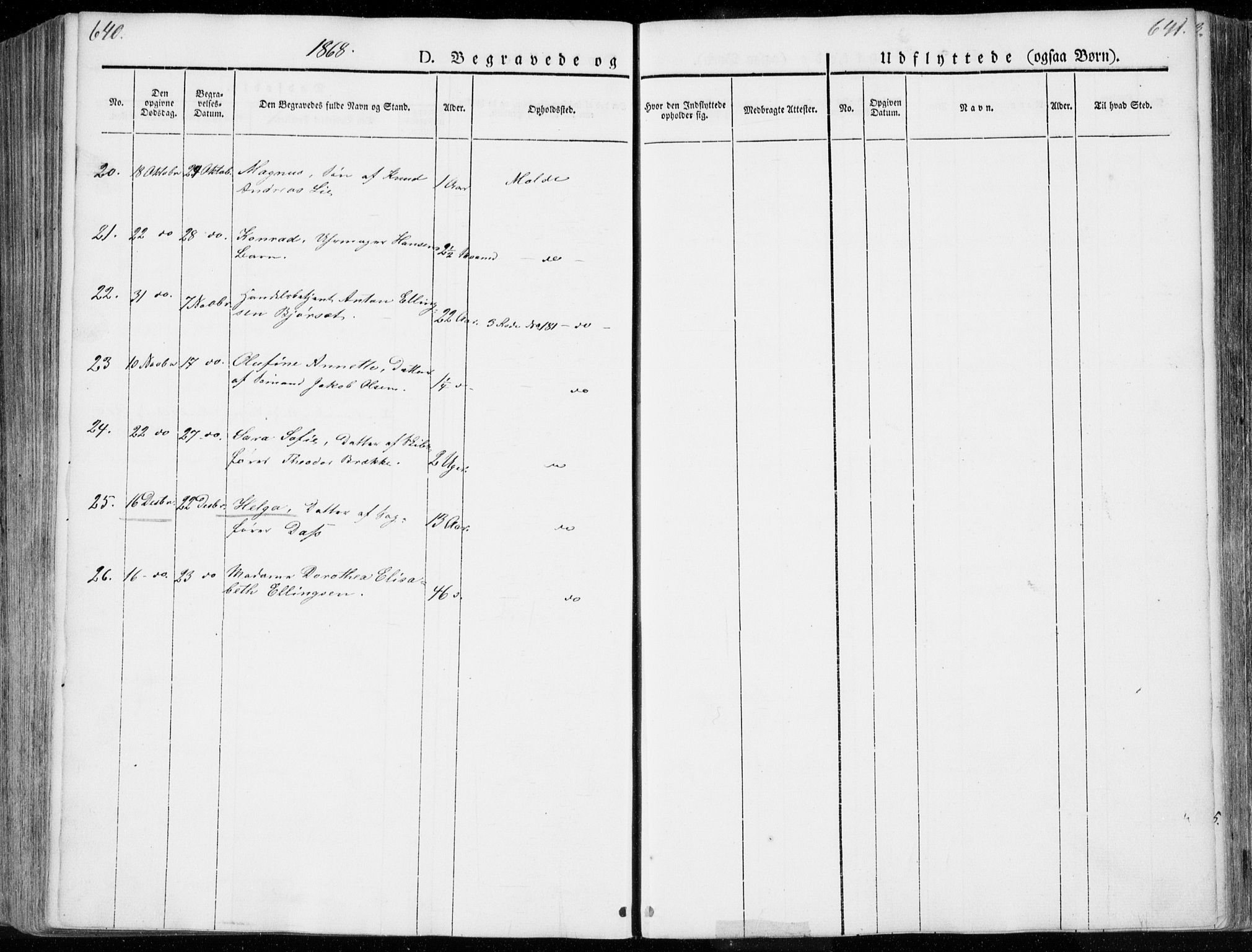 Ministerialprotokoller, klokkerbøker og fødselsregistre - Møre og Romsdal, SAT/A-1454/558/L0689: Parish register (official) no. 558A03, 1843-1872, p. 640-641