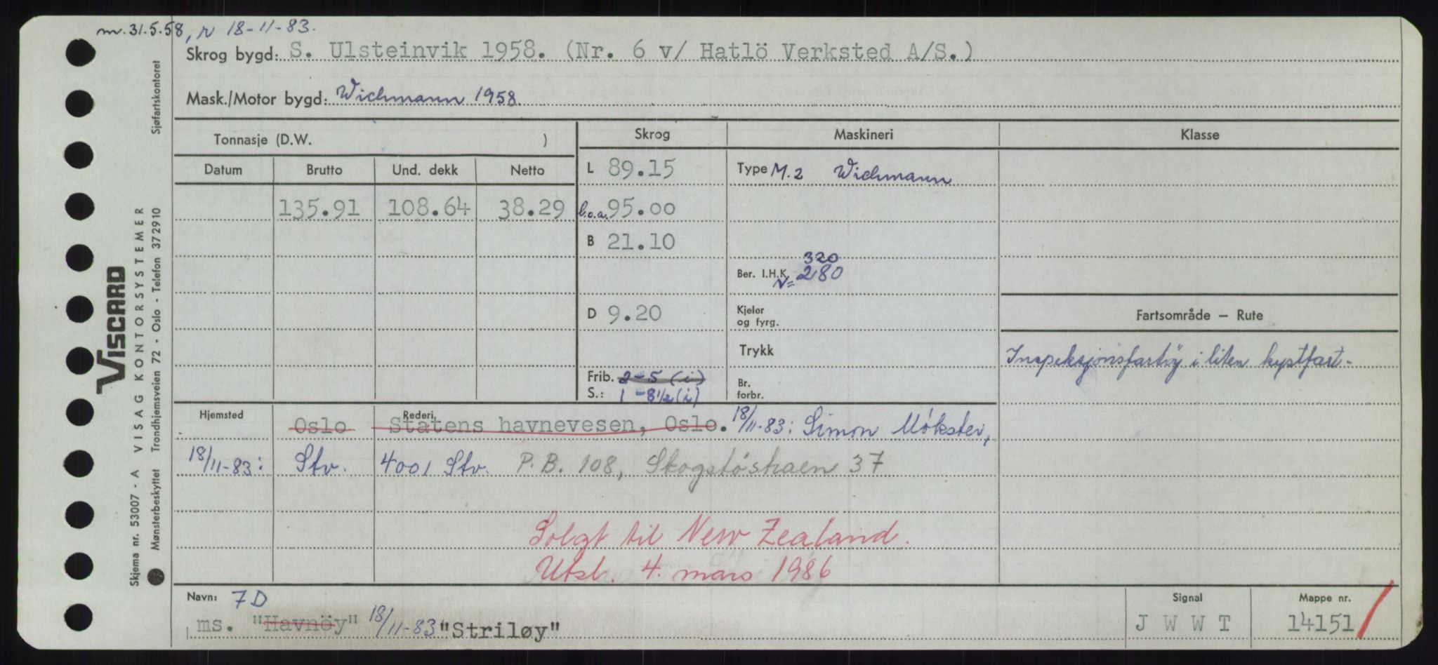 Sjøfartsdirektoratet med forløpere, Skipsmålingen, RA/S-1627/H/Hd/L0036: Fartøy, St, p. 661