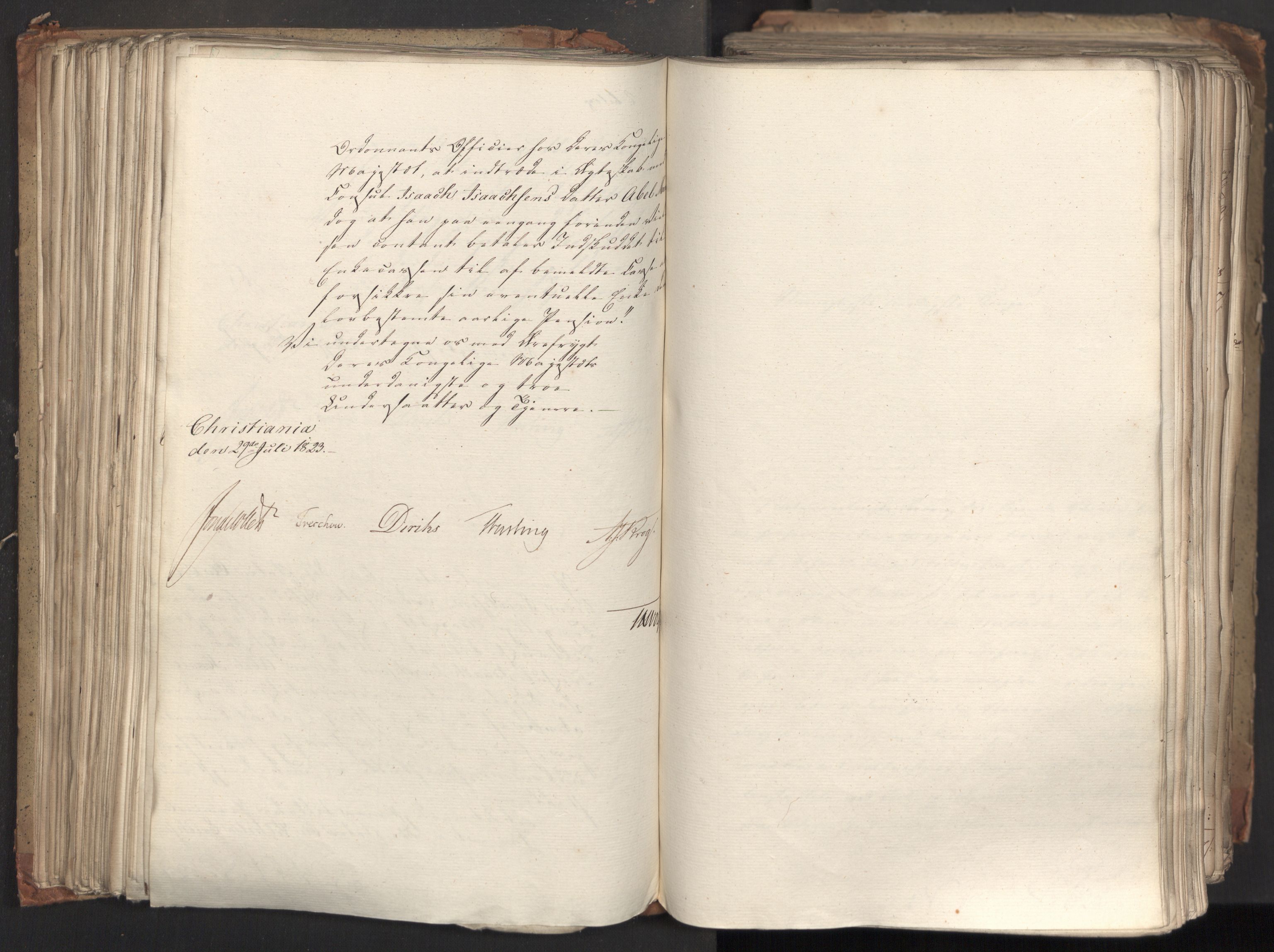 Statsrådsavdelingen i Stockholm, AV/RA-S-1003/D/Da/L0035: Regjeringsinnstillinger nr. 541-840, 1823, p. 200