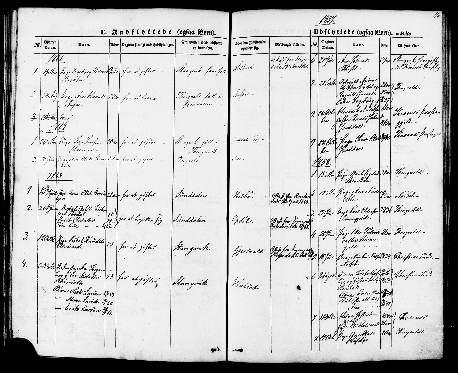 Ministerialprotokoller, klokkerbøker og fødselsregistre - Møre og Romsdal, AV/SAT-A-1454/588/L1004: Parish register (official) no. 588A01, 1854-1870, p. 116