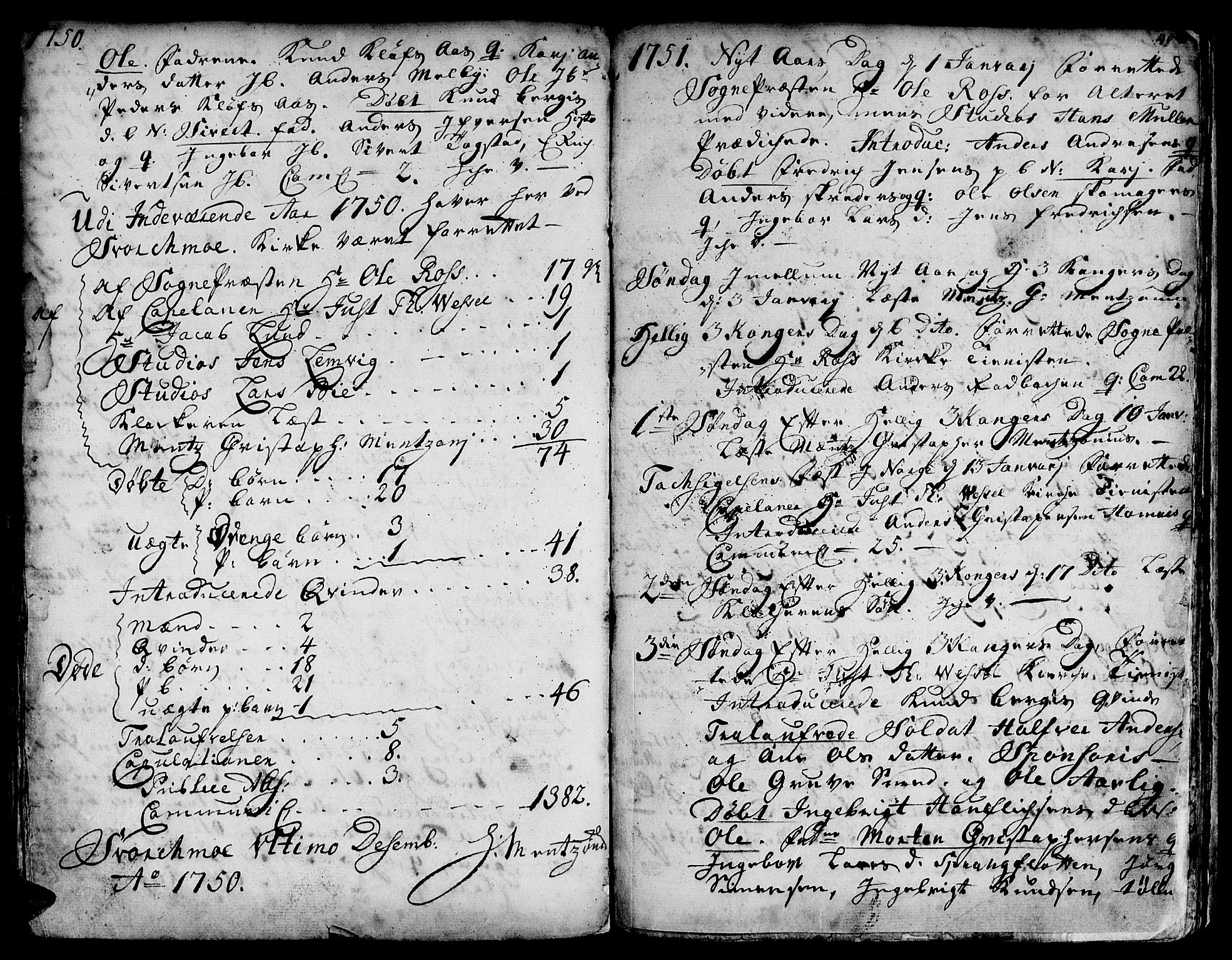 Ministerialprotokoller, klokkerbøker og fødselsregistre - Sør-Trøndelag, SAT/A-1456/671/L0839: Parish register (official) no. 671A01, 1730-1755, p. 405-406