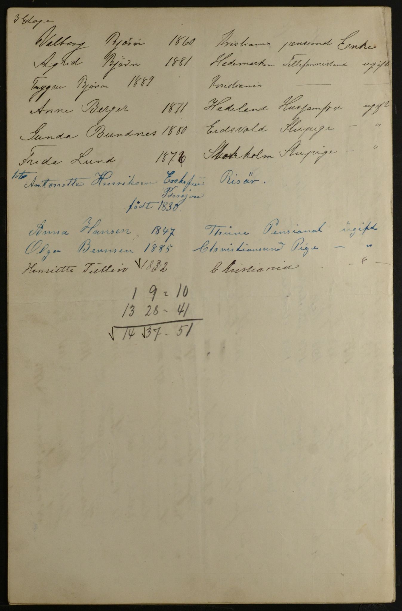 OBA, Municipal Census 1901 for Kristiania, 1901, p. 6388