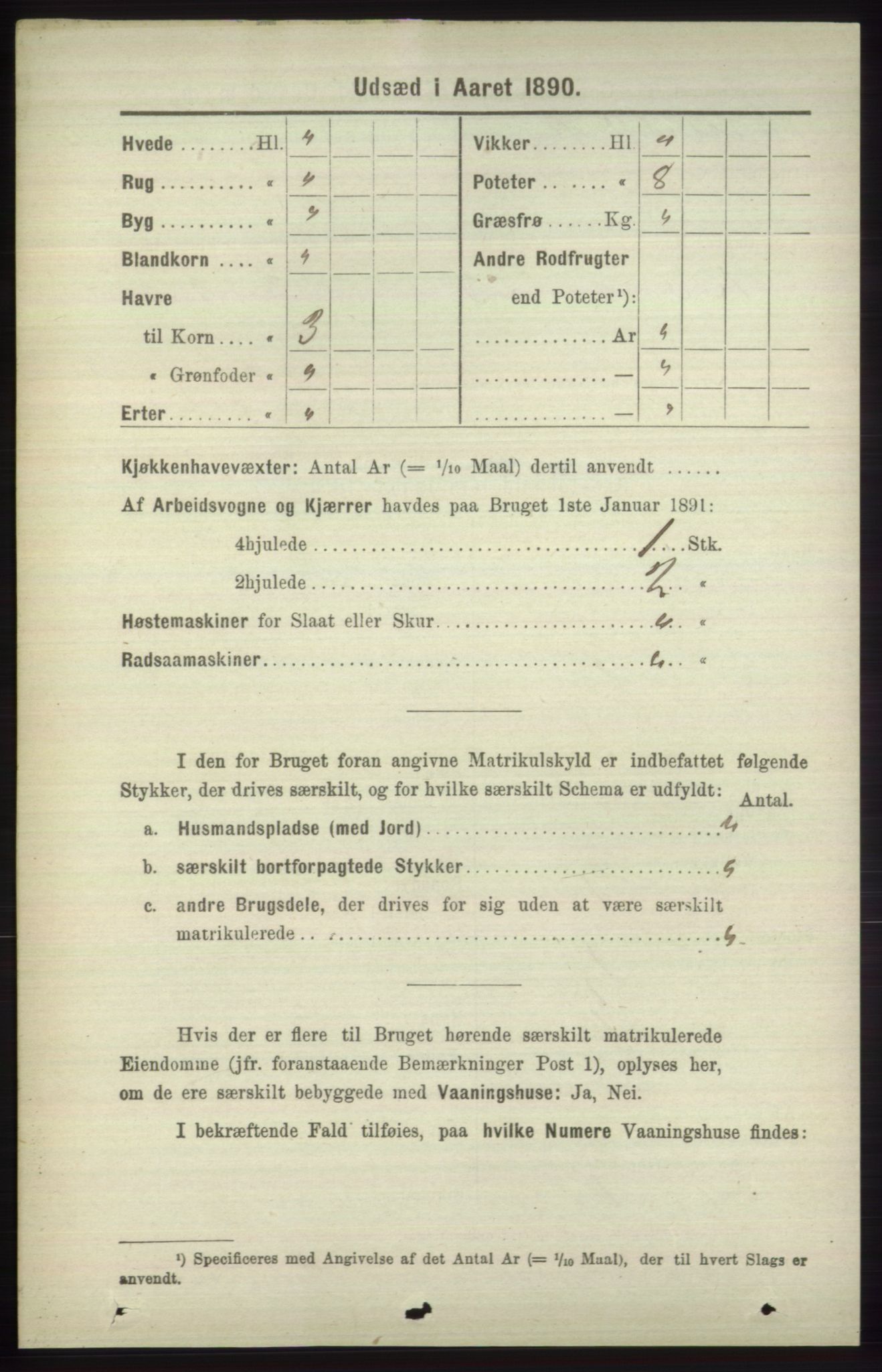 RA, 1891 census for 1251 Bruvik, 1891, p. 4623