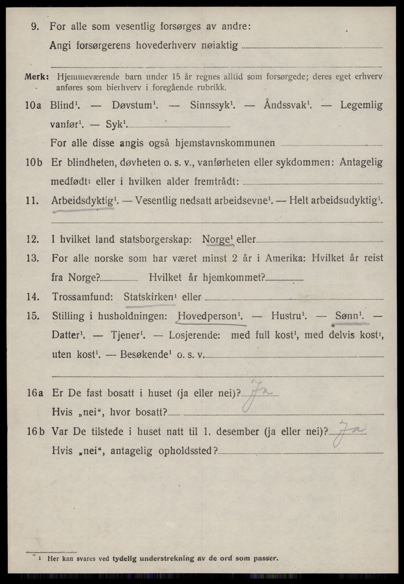 SAT, 1920 census for Edøy, 1920, p. 1997