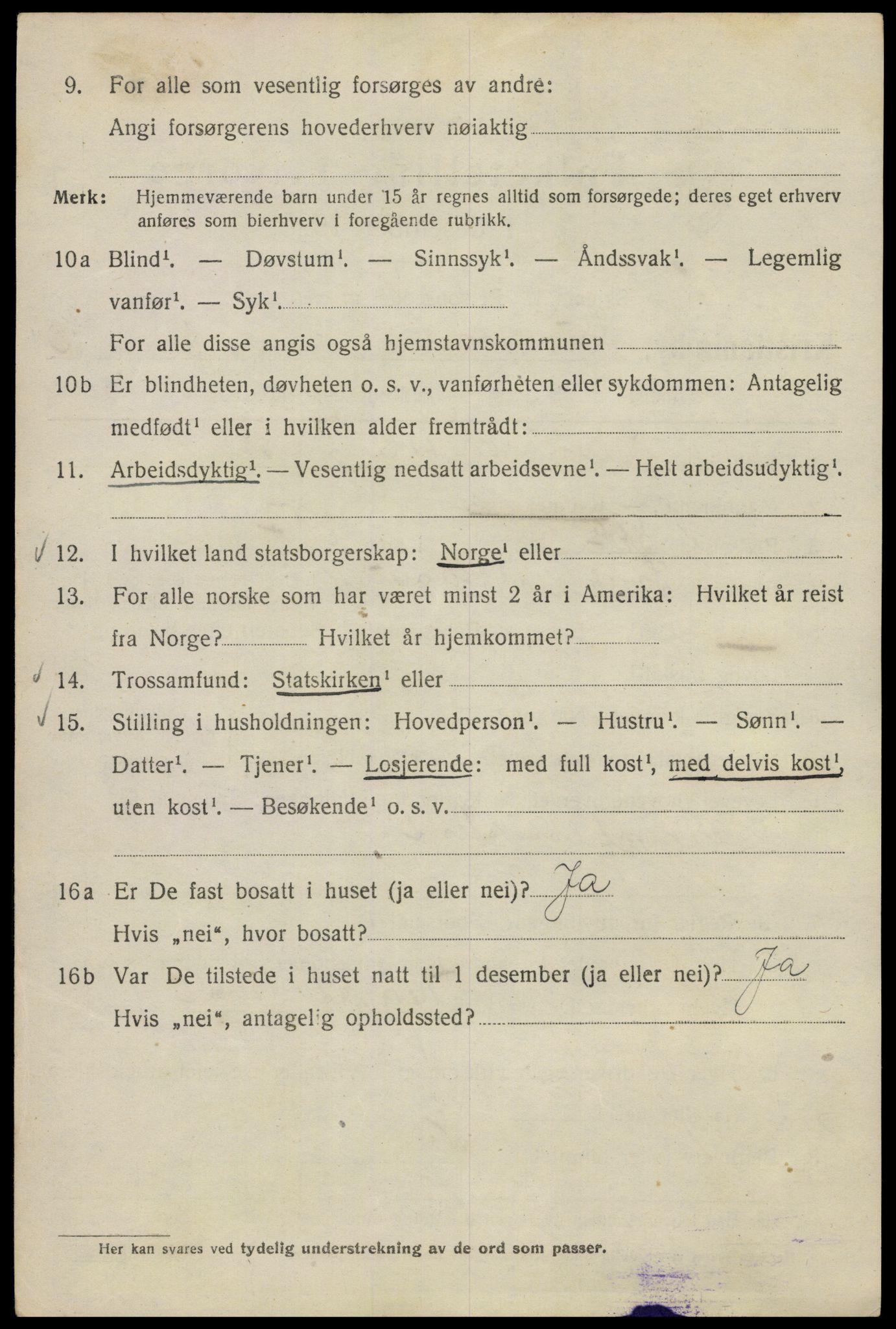 SAO, 1920 census for Kristiania, 1920, p. 232700