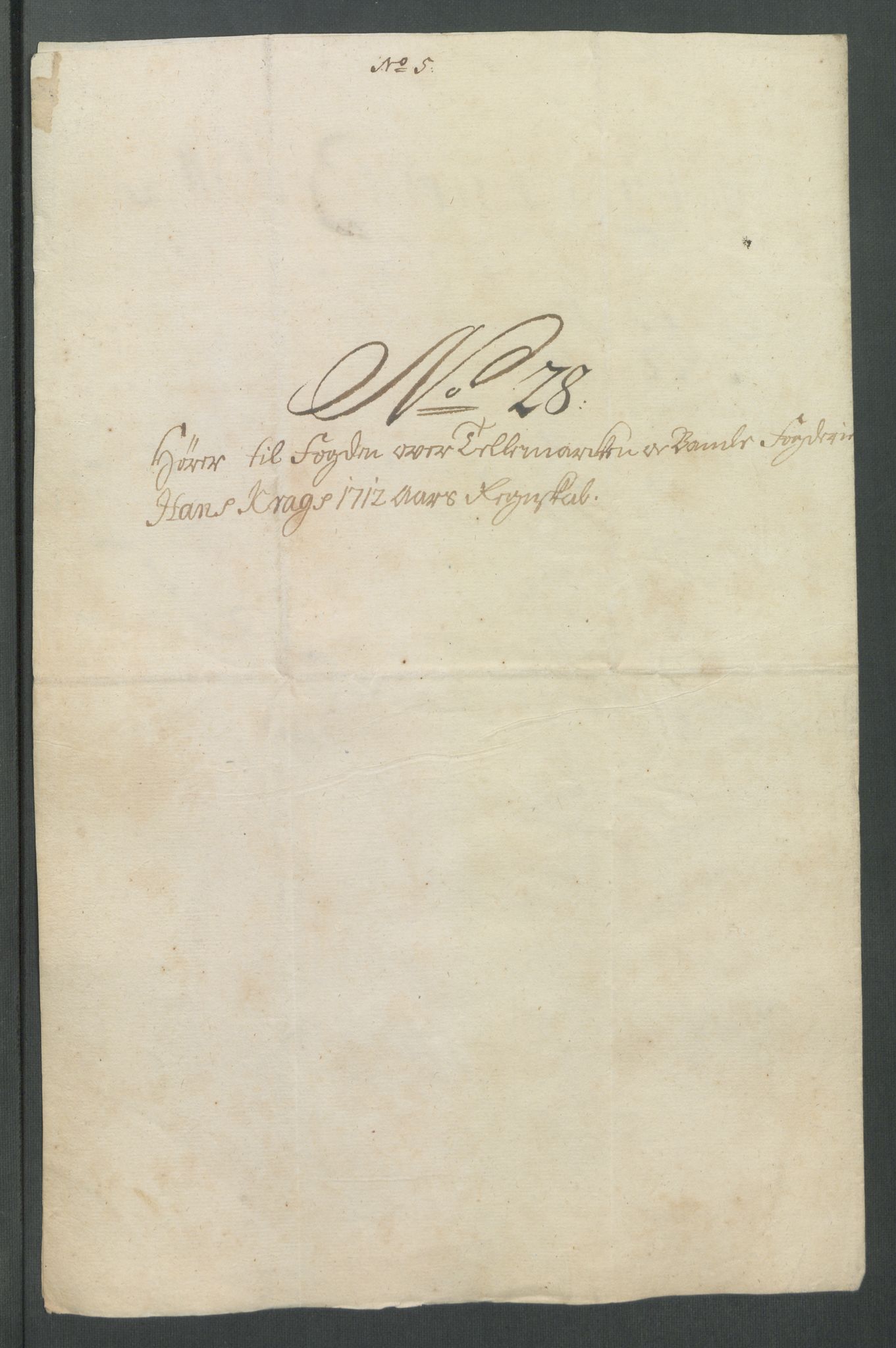 Rentekammeret inntil 1814, Reviderte regnskaper, Fogderegnskap, AV/RA-EA-4092/R36/L2123: Fogderegnskap Øvre og Nedre Telemark og Bamble, 1712, p. 272