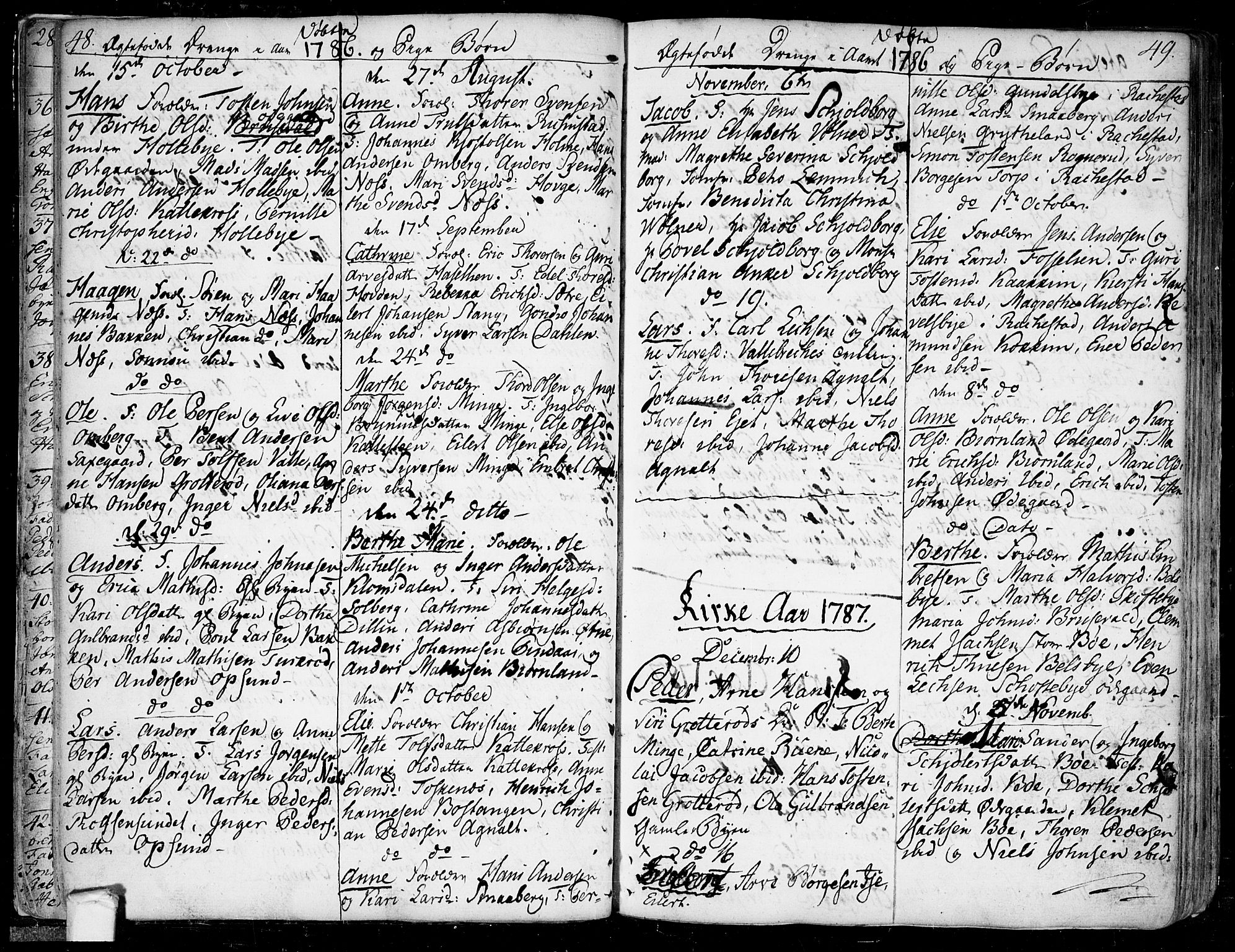 Tune prestekontor Kirkebøker, SAO/A-2007/F/Fa/L0003: Parish register (official) no. 3, 1781-1796, p. 48-49