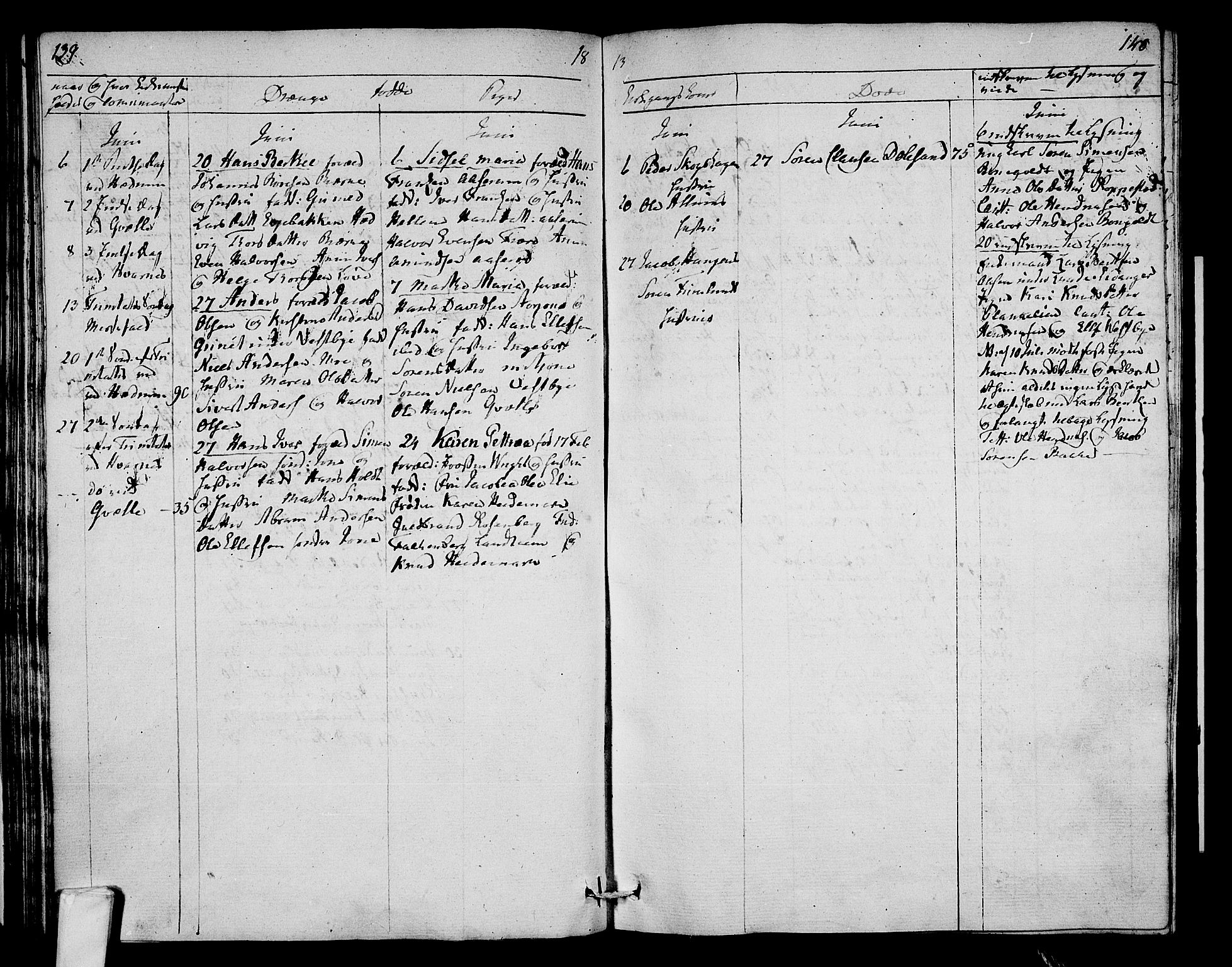 Hedrum kirkebøker, AV/SAKO-A-344/F/Fa/L0003: Parish register (official) no. I 3, 1807-1816, p. 139-140