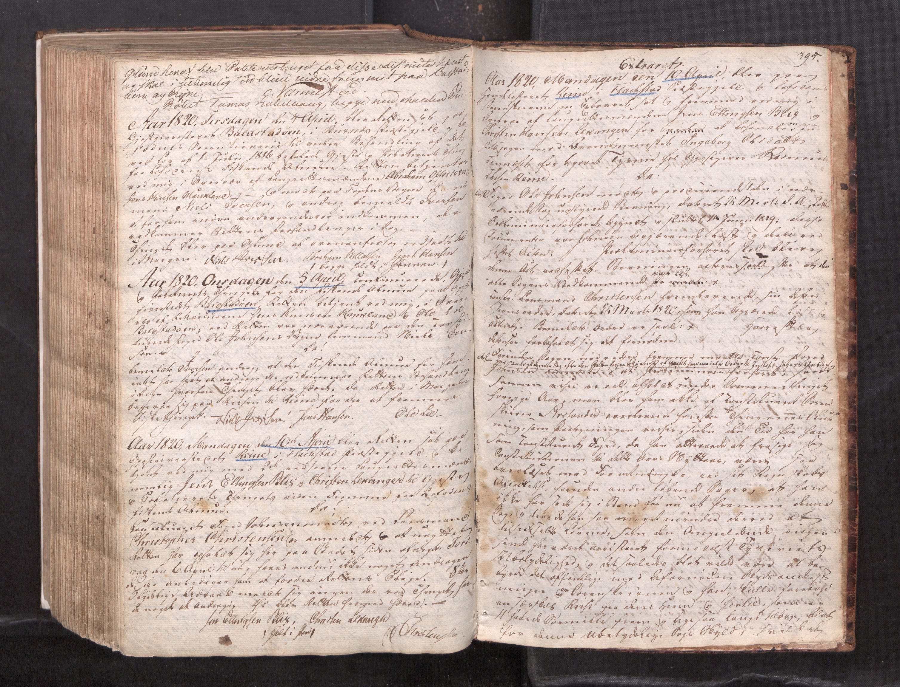 Vesterålen sorenskriveri, AV/SAT-A-4180/1/1/1A/L0017: Tingbok, 1810-1820, p. 394b-395a