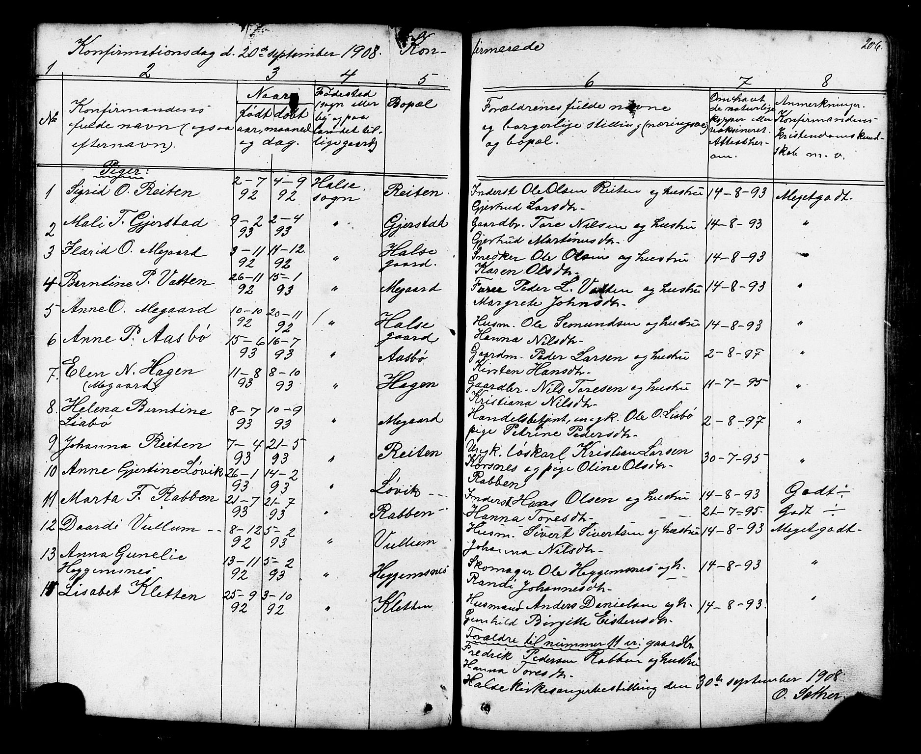Ministerialprotokoller, klokkerbøker og fødselsregistre - Møre og Romsdal, SAT/A-1454/576/L0890: Parish register (copy) no. 576C01, 1837-1908, p. 206