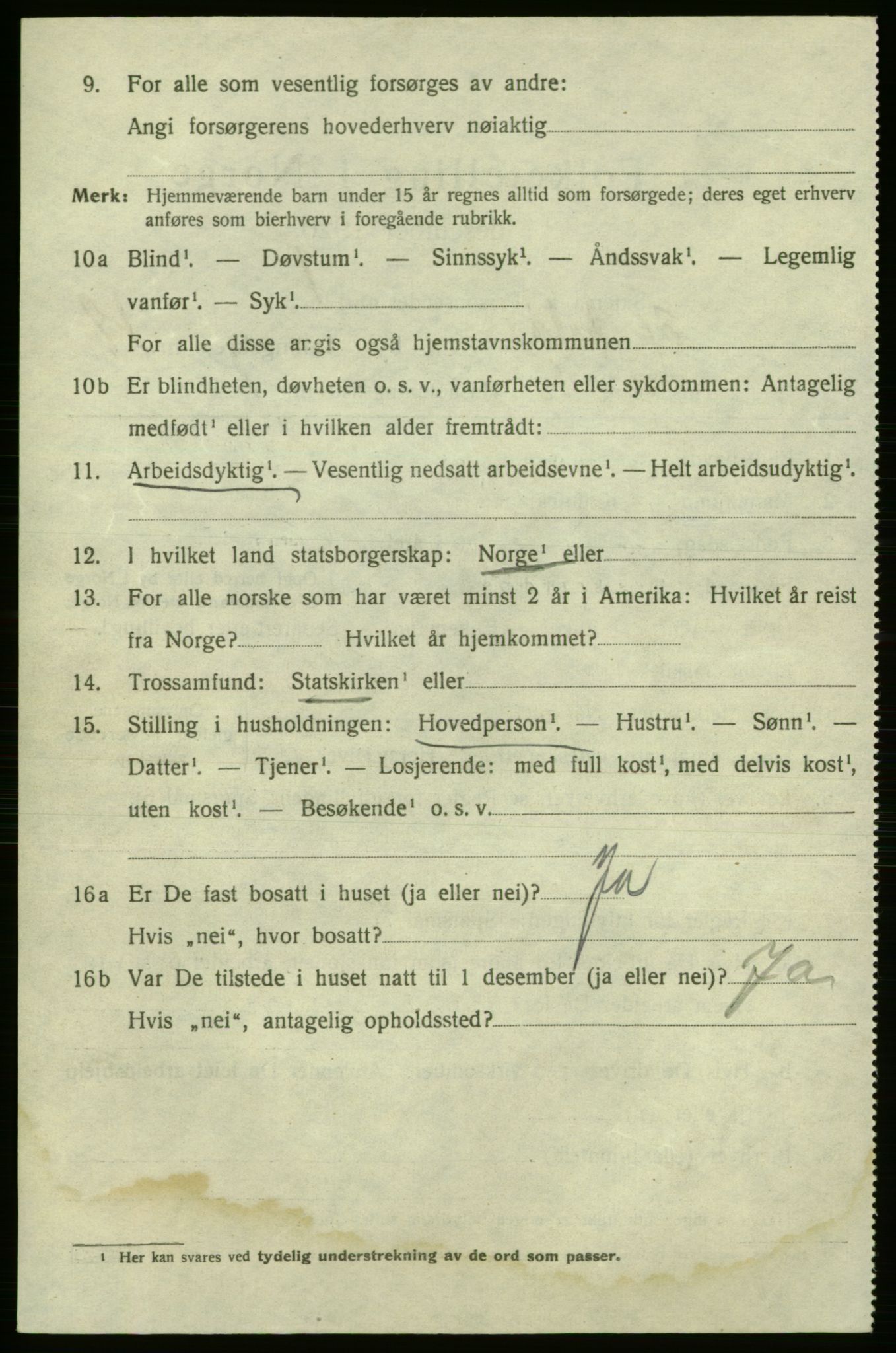 SAO, 1920 census for Fredrikshald, 1920, p. 27322