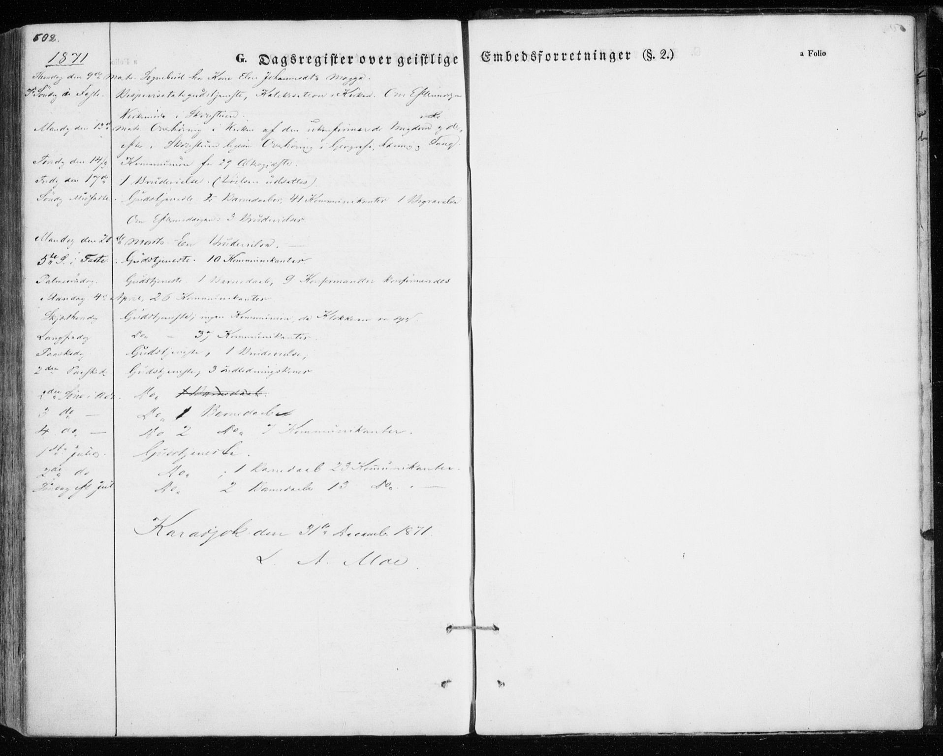 Kistrand/Porsanger sokneprestembete, AV/SATØ-S-1351/H/Ha/L0012.kirke: Parish register (official) no. 12, 1843-1871, p. 602-603