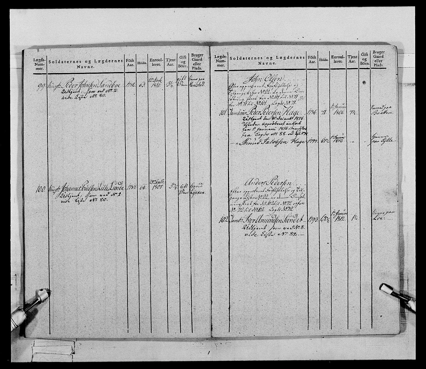 Generalitets- og kommissariatskollegiet, Det kongelige norske kommissariatskollegium, AV/RA-EA-5420/E/Eh/L0069: Opplandske gevorbne infanteriregiment, 1810-1818, p. 447