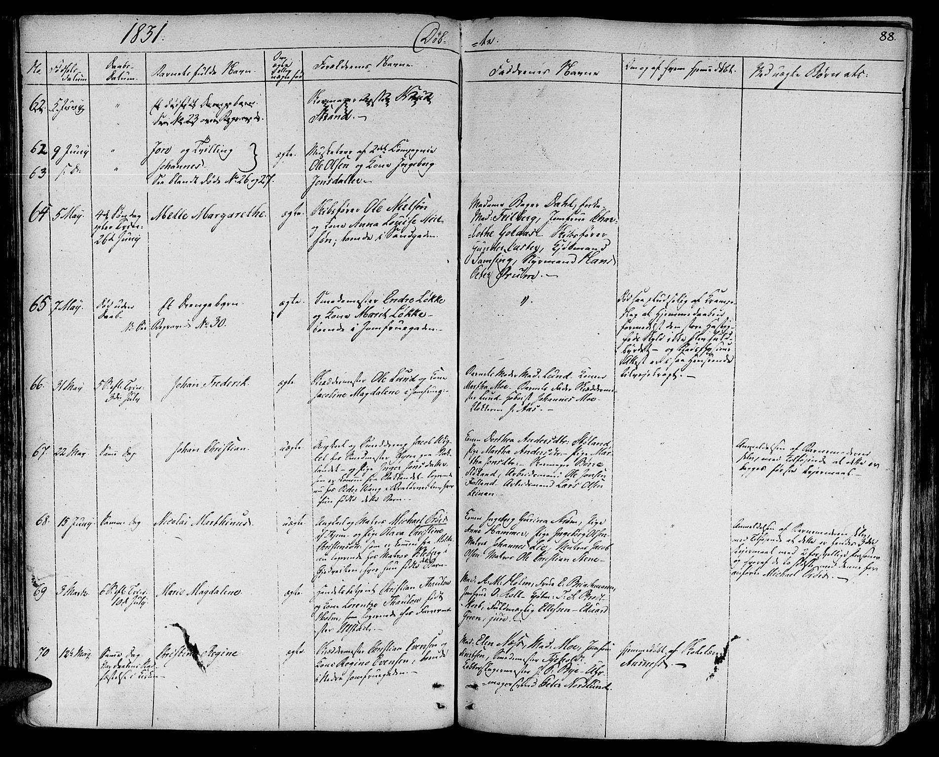 Ministerialprotokoller, klokkerbøker og fødselsregistre - Sør-Trøndelag, AV/SAT-A-1456/602/L0108: Parish register (official) no. 602A06, 1821-1839, p. 88