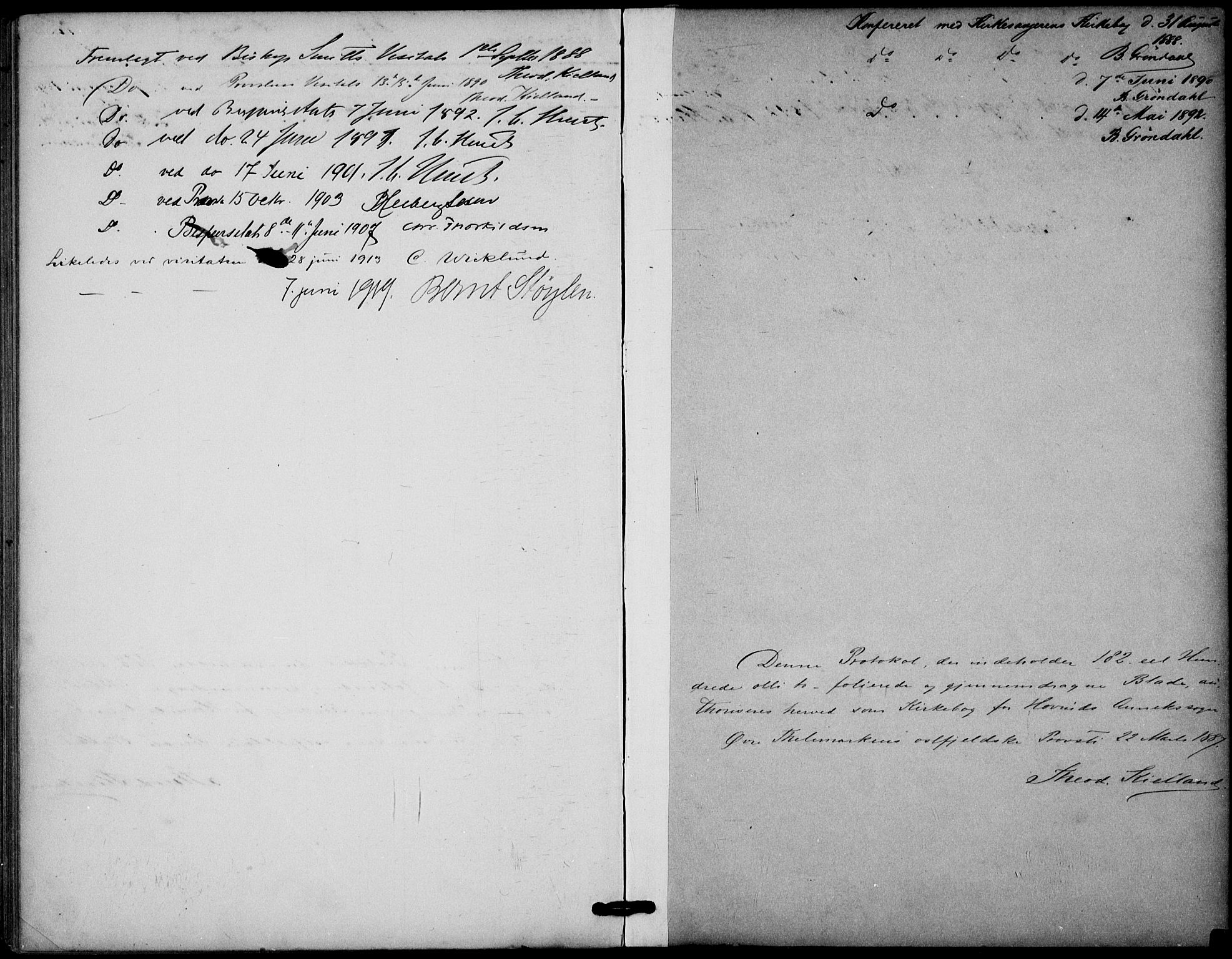 Gransherad kirkebøker, SAKO/A-267/F/Fb/L0005: Parish register (official) no. II 5, 1887-1916