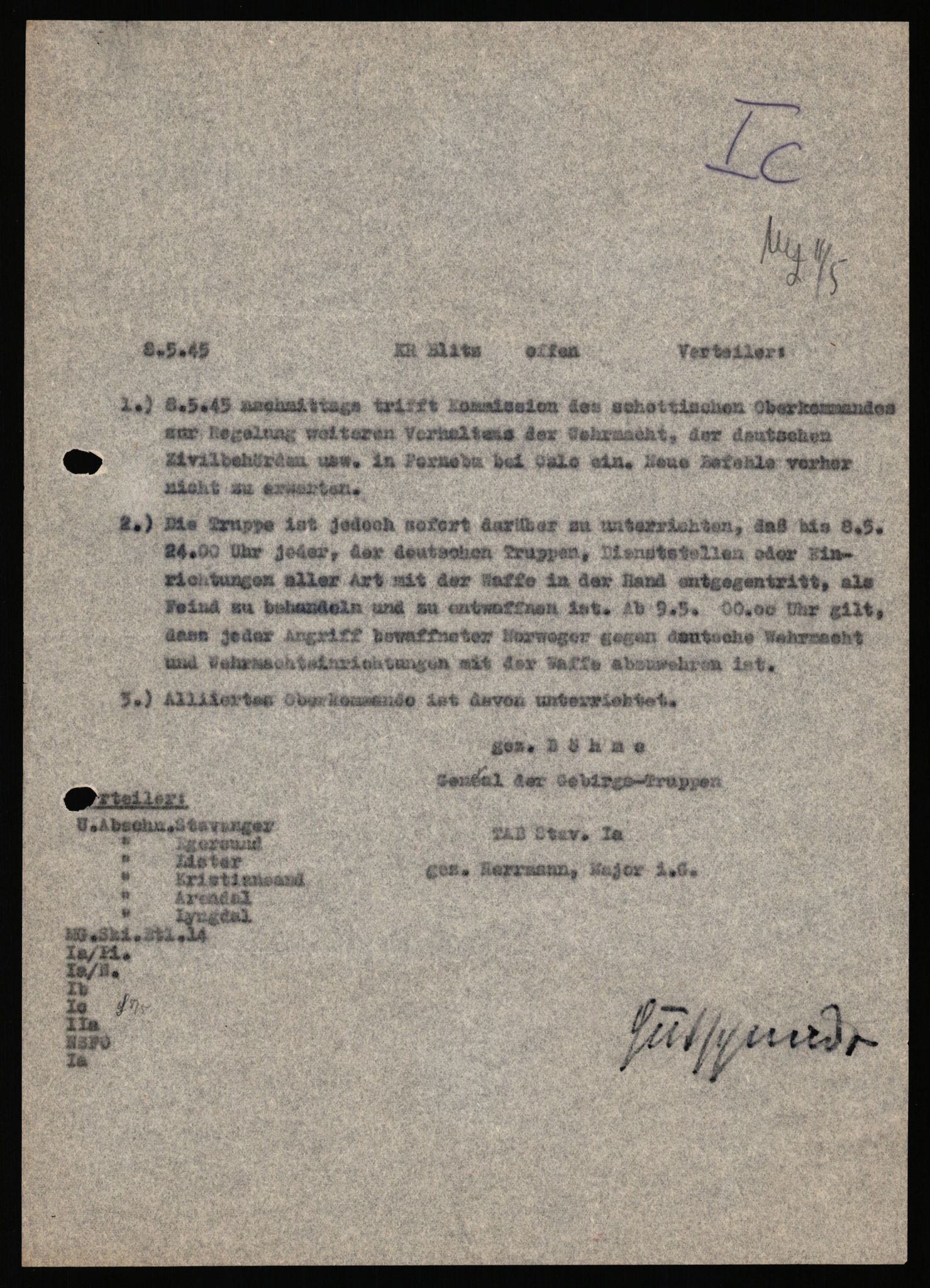 Deutscher Oberbefehlshaber Norwegen (DOBN), AV/RA-RAFA-2197/D/Dl/L0119: DB Zone Stavanger Abt. Ic, 1945, p. 254