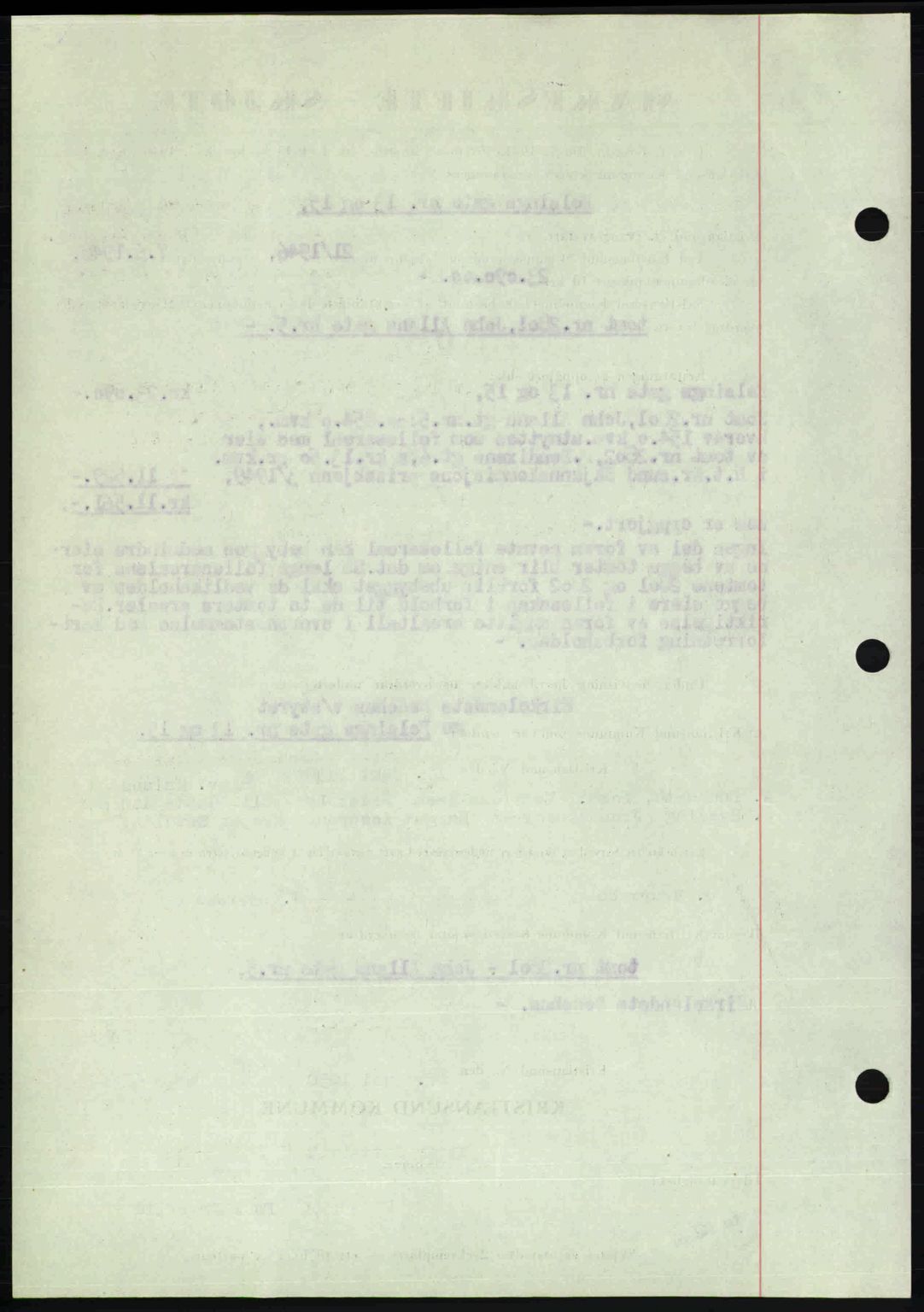 Kristiansund byfogd, AV/SAT-A-4587/A/27: Mortgage book no. 46, 1949-1950, Diary no: : 1415/1950