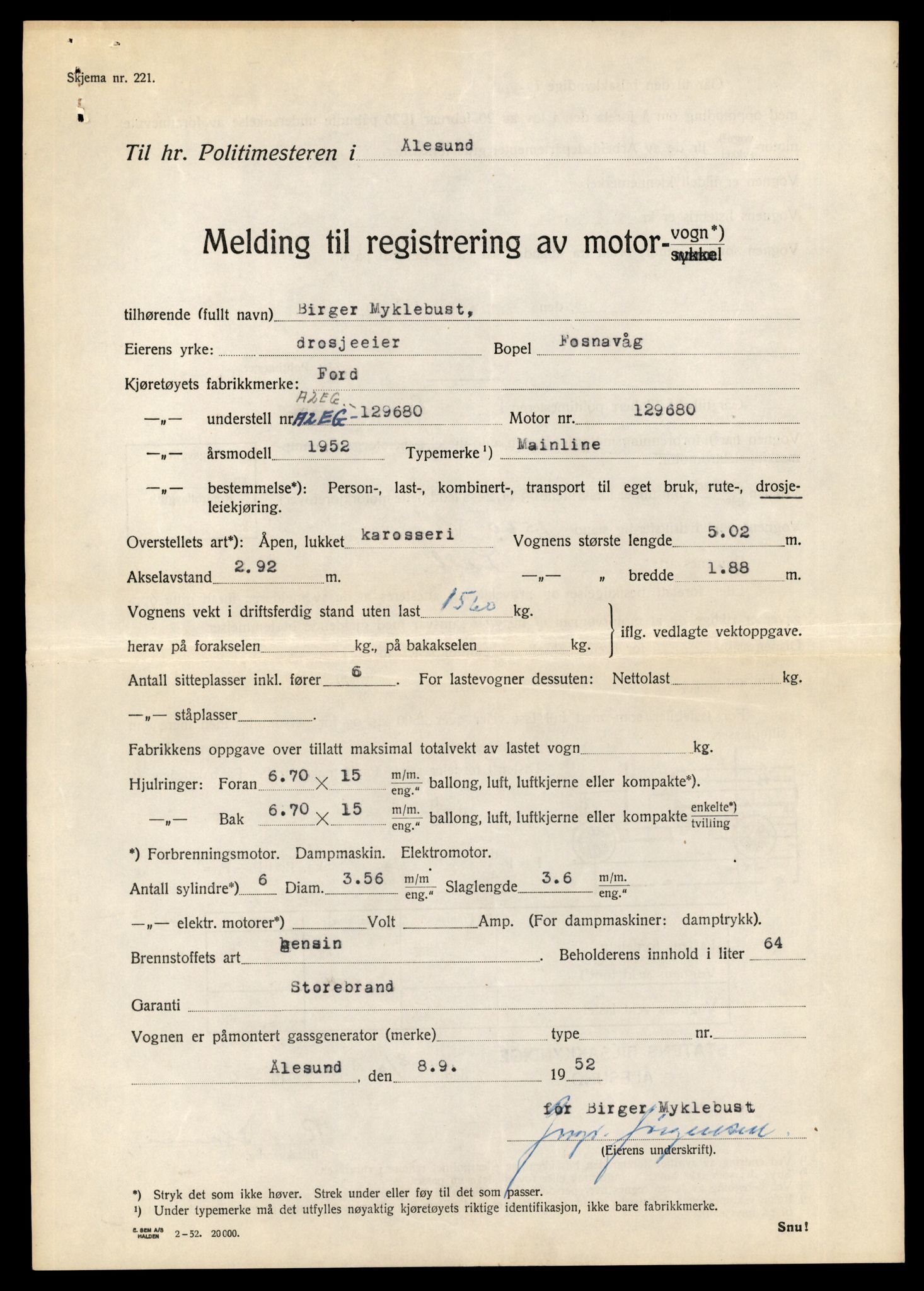 Møre og Romsdal vegkontor - Ålesund trafikkstasjon, AV/SAT-A-4099/F/Fe/L0044: Registreringskort for kjøretøy T 14205 - T 14319, 1927-1998, p. 1580