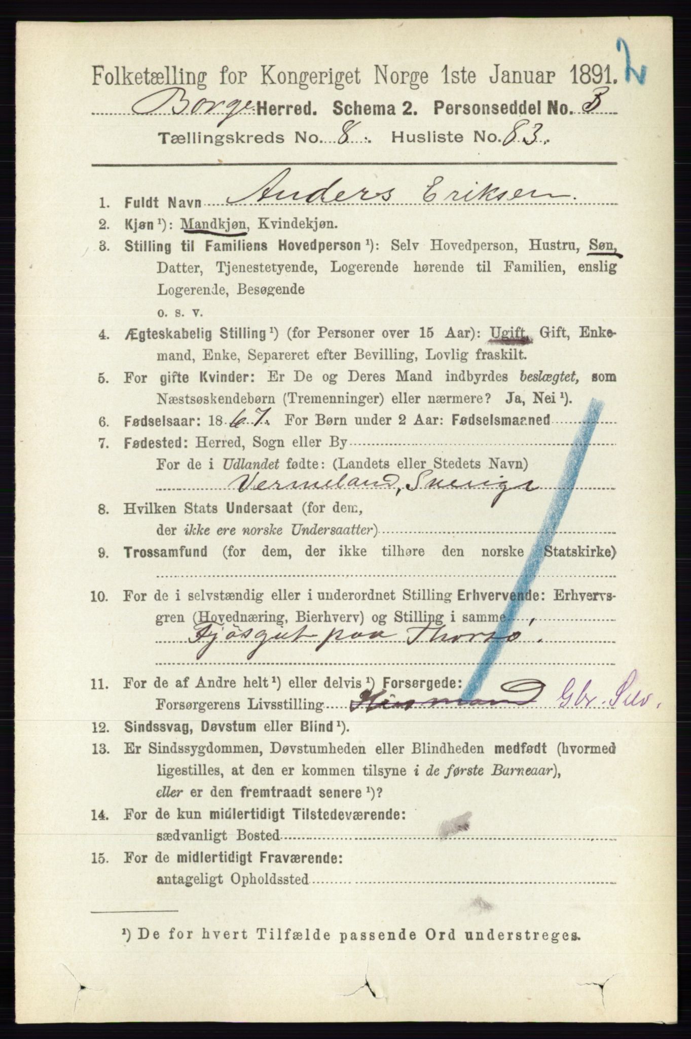 RA, 1891 census for 0113 Borge, 1891, p. 5681