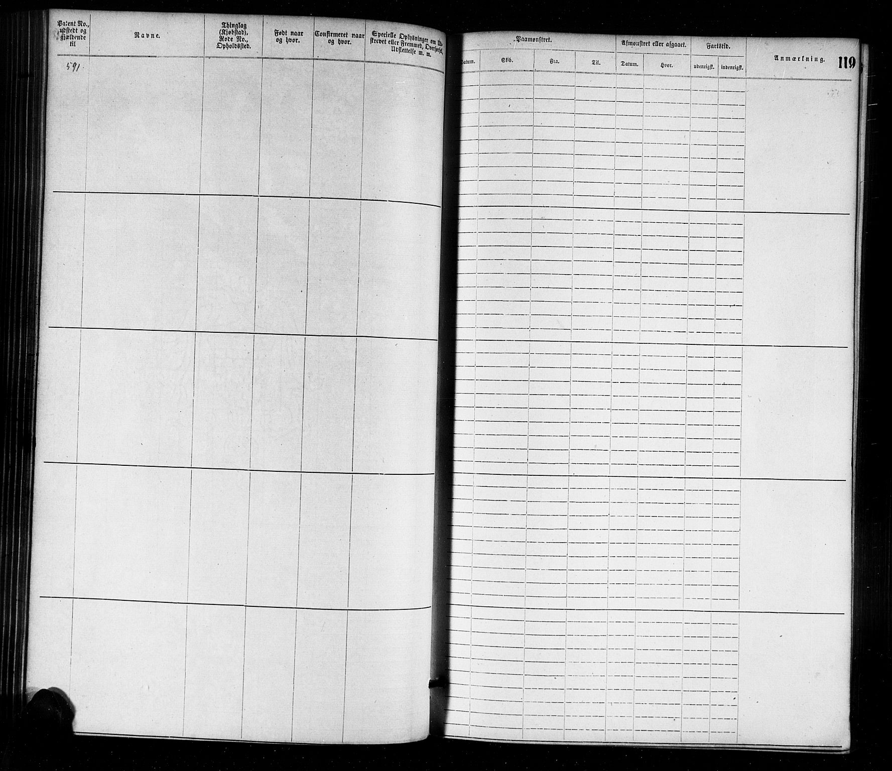 Farsund mønstringskrets, AV/SAK-2031-0017/F/Fa/L0001: Annotasjonsrulle nr 1-1920 med register, M-1, 1869-1877, p. 147