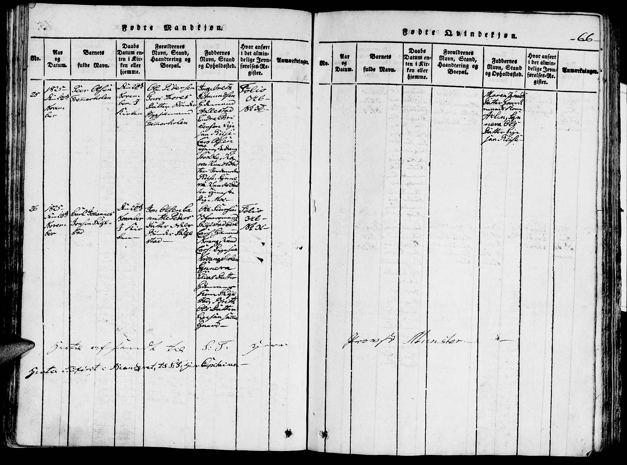 Ministerialprotokoller, klokkerbøker og fødselsregistre - Møre og Romsdal, AV/SAT-A-1454/515/L0207: Parish register (official) no. 515A03, 1819-1829, p. 66