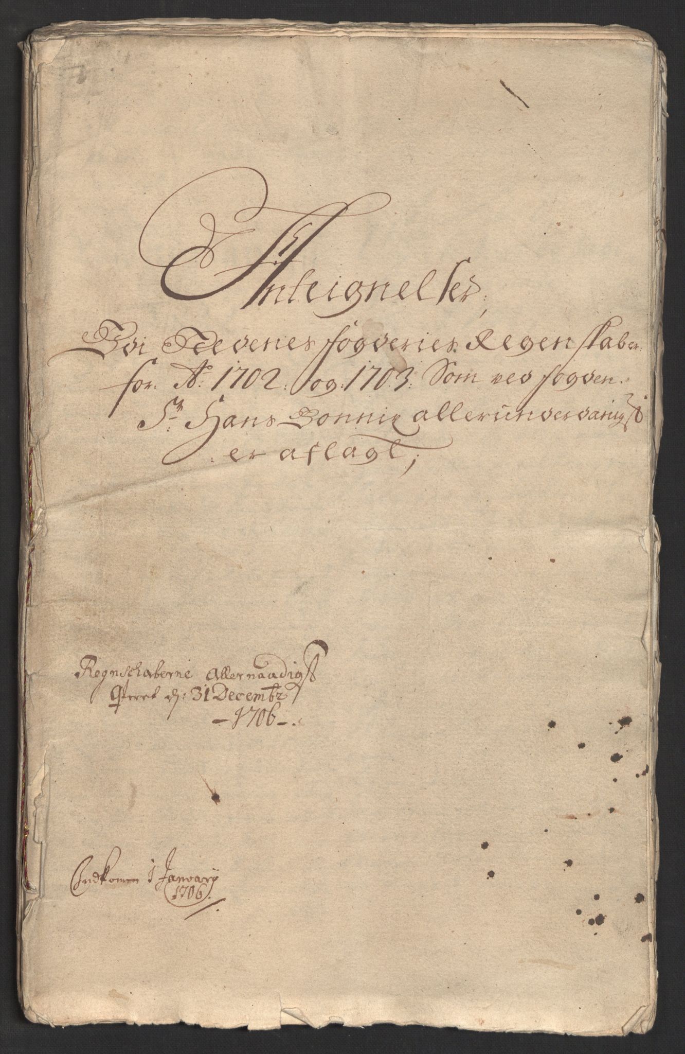 Rentekammeret inntil 1814, Reviderte regnskaper, Fogderegnskap, RA/EA-4092/R39/L2316: Fogderegnskap Nedenes, 1702-1703, p. 314