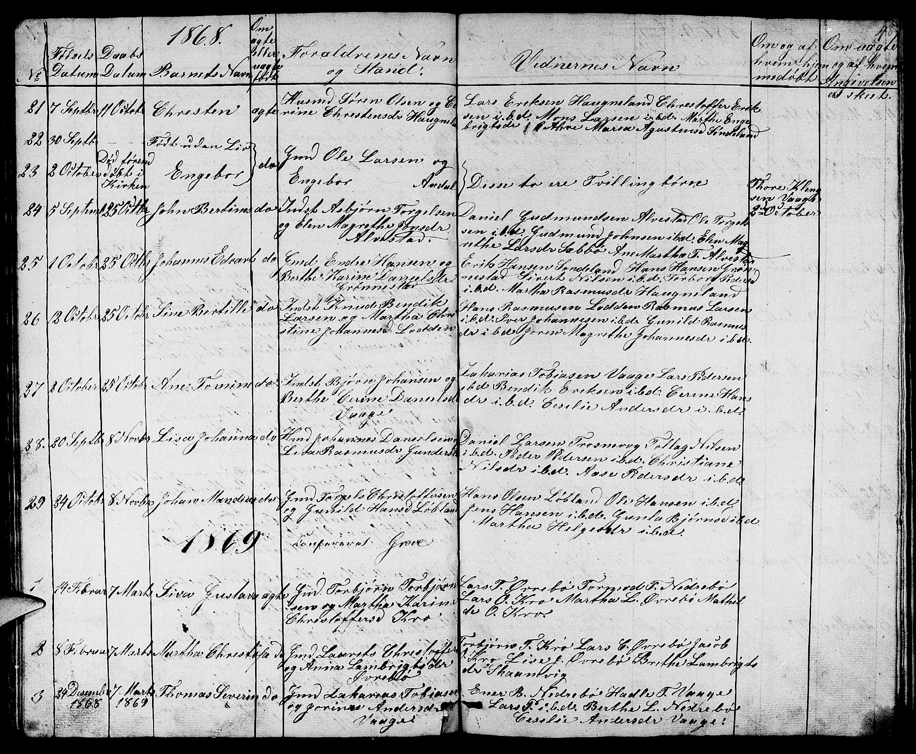 Tysvær sokneprestkontor, SAST/A -101864/H/Ha/Hab/L0001: Parish register (copy) no. B 1, 1851-1887, p. 48