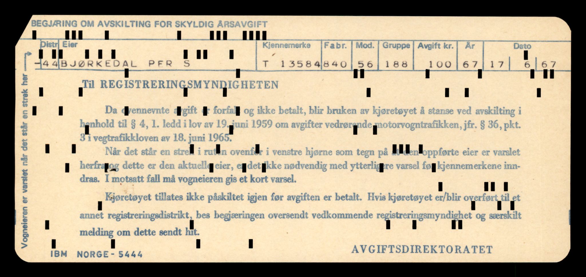 Møre og Romsdal vegkontor - Ålesund trafikkstasjon, AV/SAT-A-4099/F/Fe/L0039: Registreringskort for kjøretøy T 13361 - T 13530, 1927-1998, p. 383