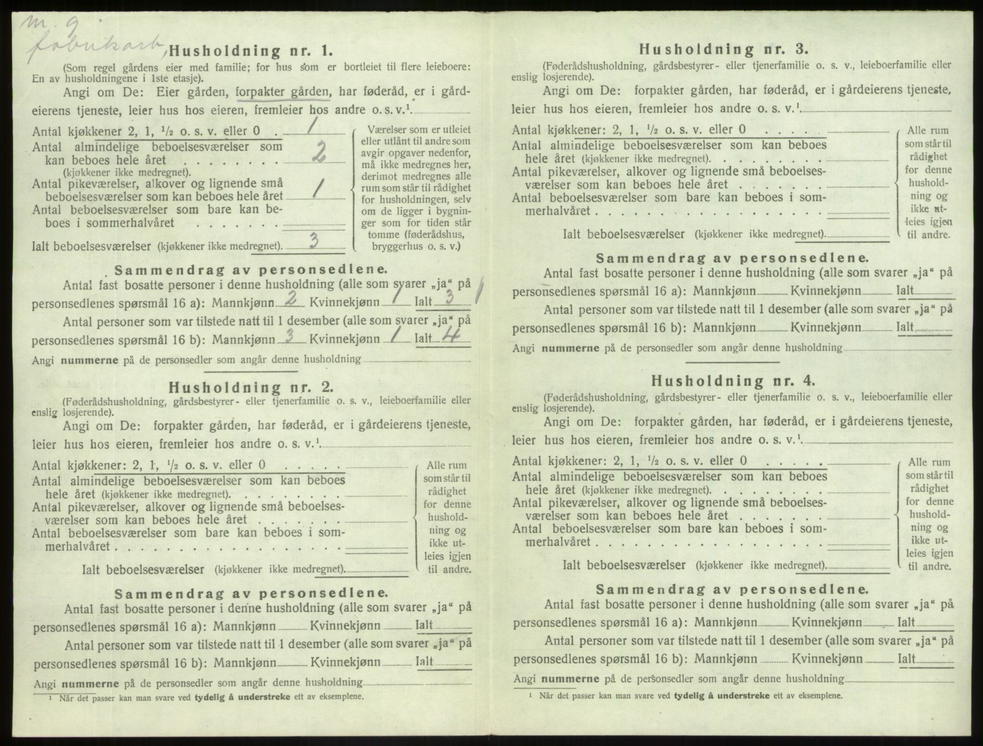 SAB, 1920 census for Askvoll, 1920, p. 204