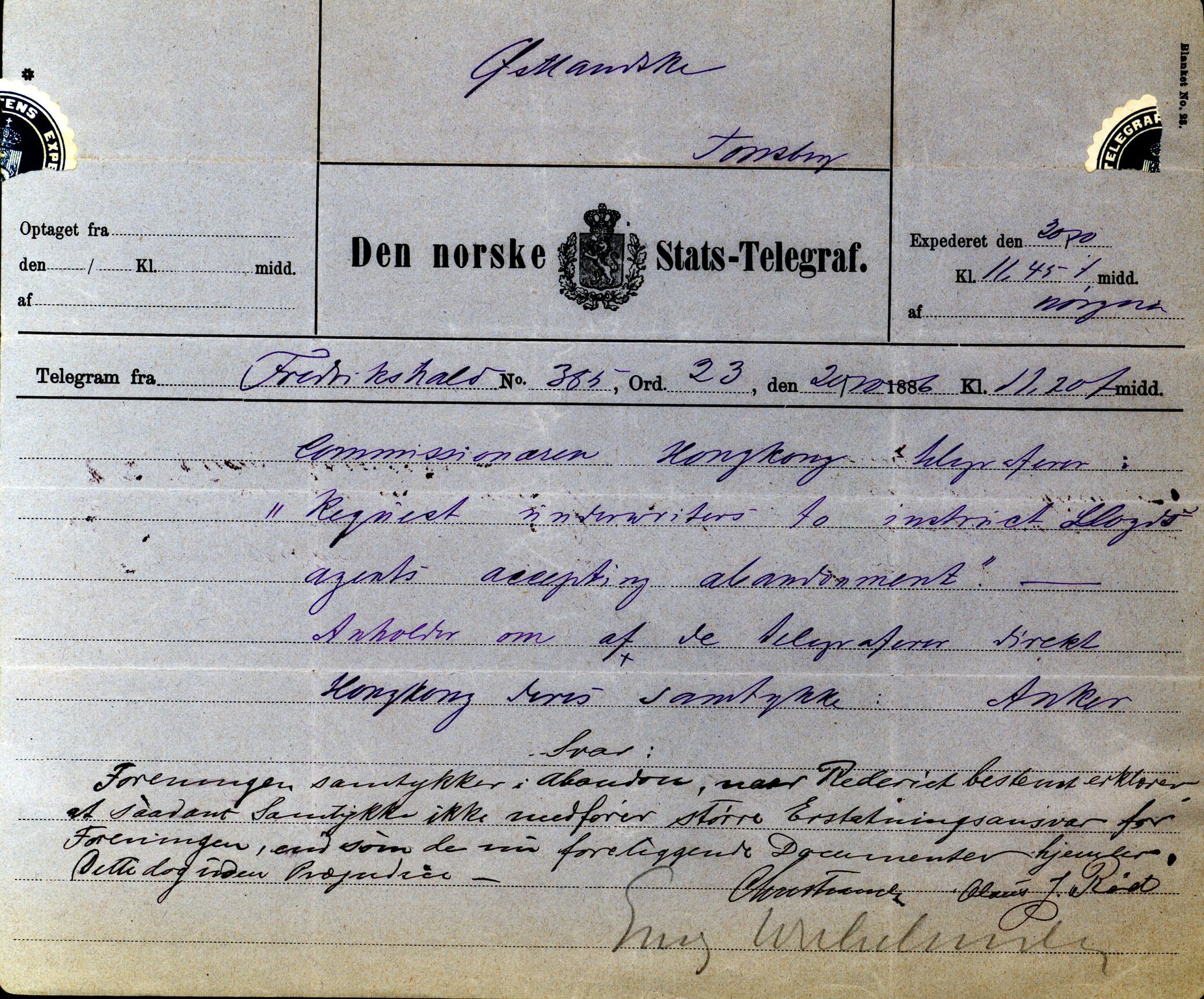 Pa 63 - Østlandske skibsassuranceforening, VEMU/A-1079/G/Ga/L0019/0010: Havaridokumenter / Victoria, Vigor, Cathrine, Brillant, Alvega, Rotvid, 1886, p. 82