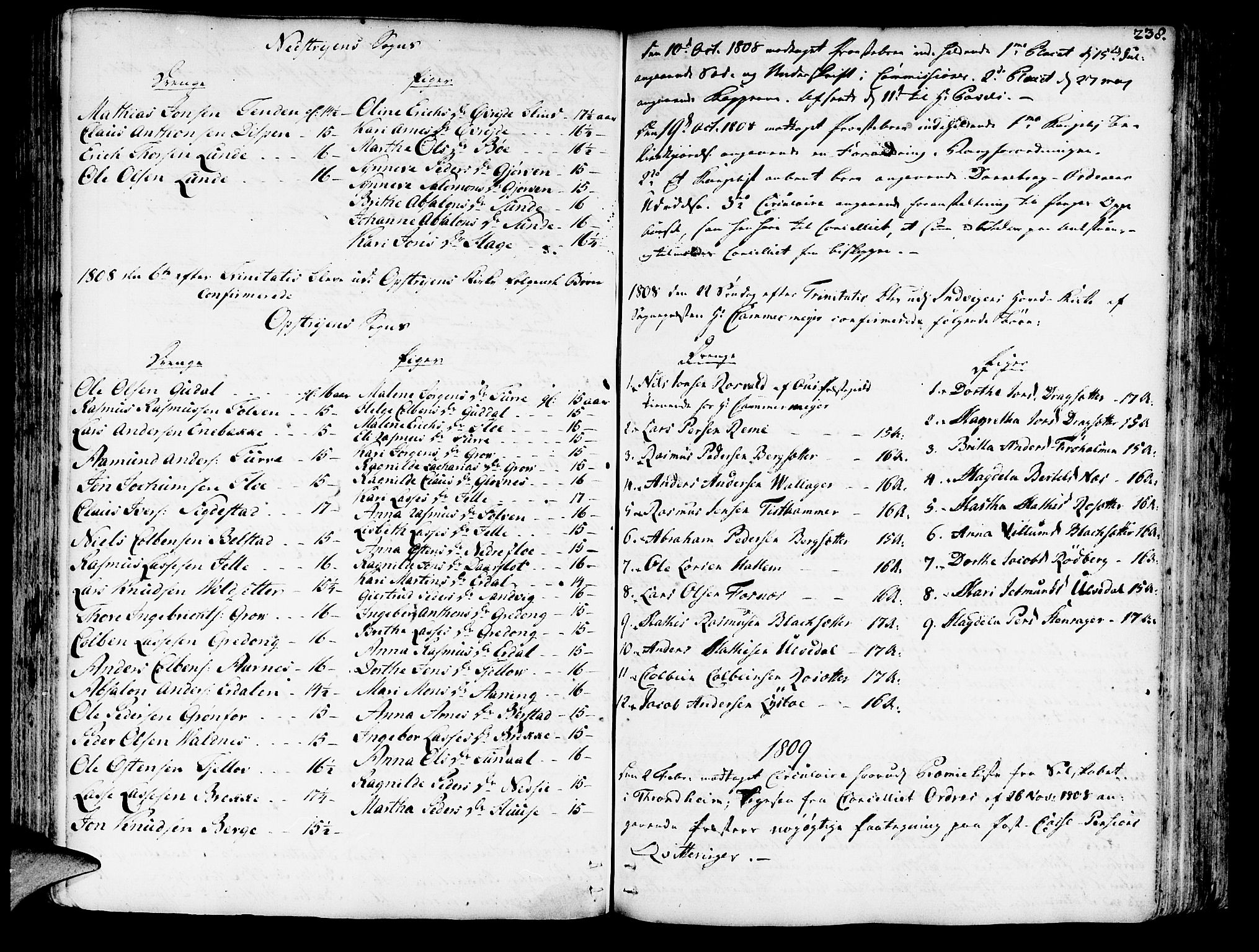 Innvik sokneprestembete, SAB/A-80501: Other parish register no. I.2.A, 1750-1835, p. 238