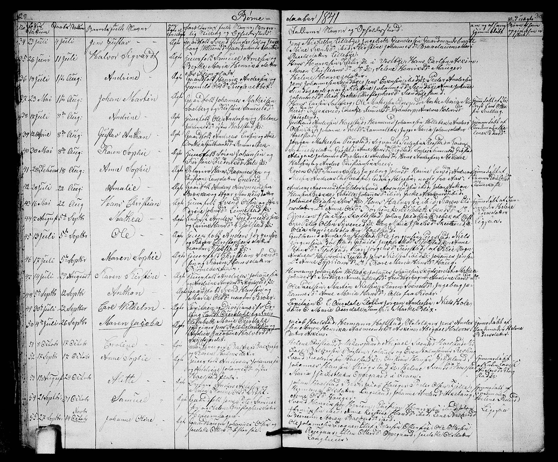 Ås prestekontor Kirkebøker, SAO/A-10894/G/Ga/L0003: Parish register (copy) no. I 3, 1836-1843, p. 29-30