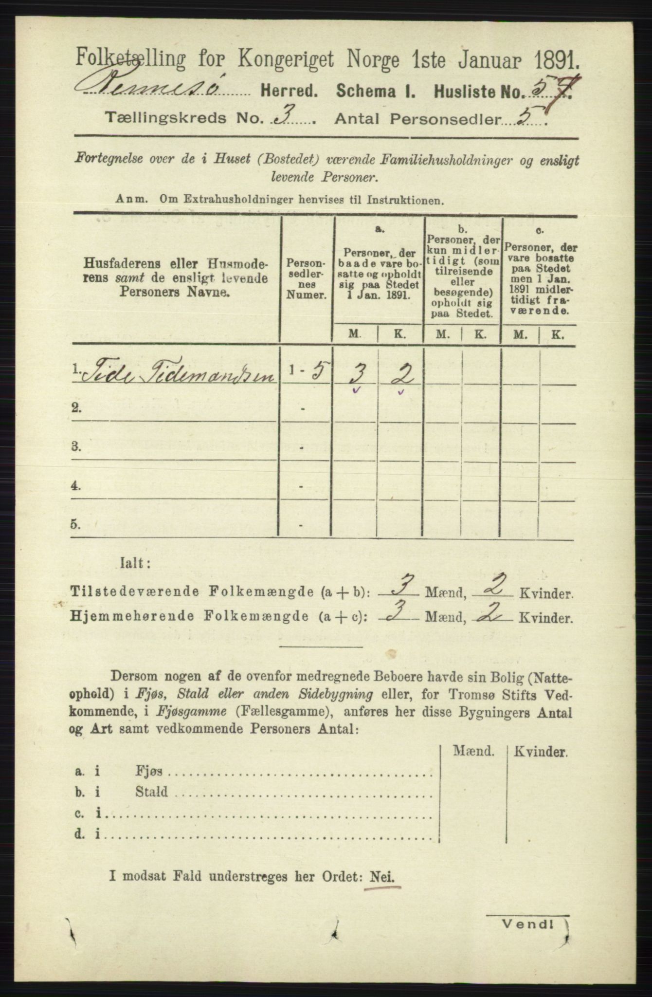 RA, 1891 census for 1142 Rennesøy, 1891, p. 980