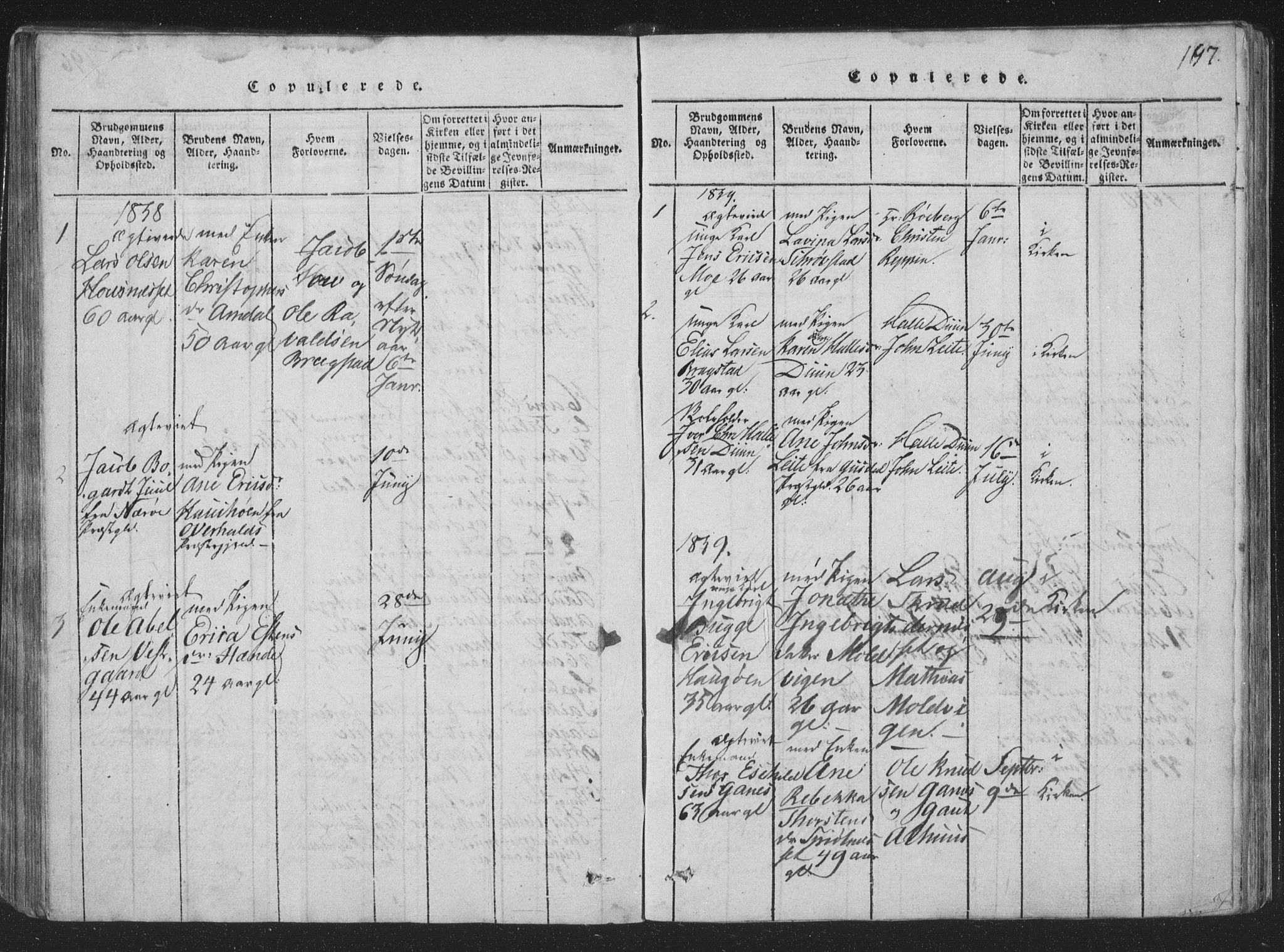 Ministerialprotokoller, klokkerbøker og fødselsregistre - Nord-Trøndelag, SAT/A-1458/773/L0613: Parish register (official) no. 773A04, 1815-1845, p. 197