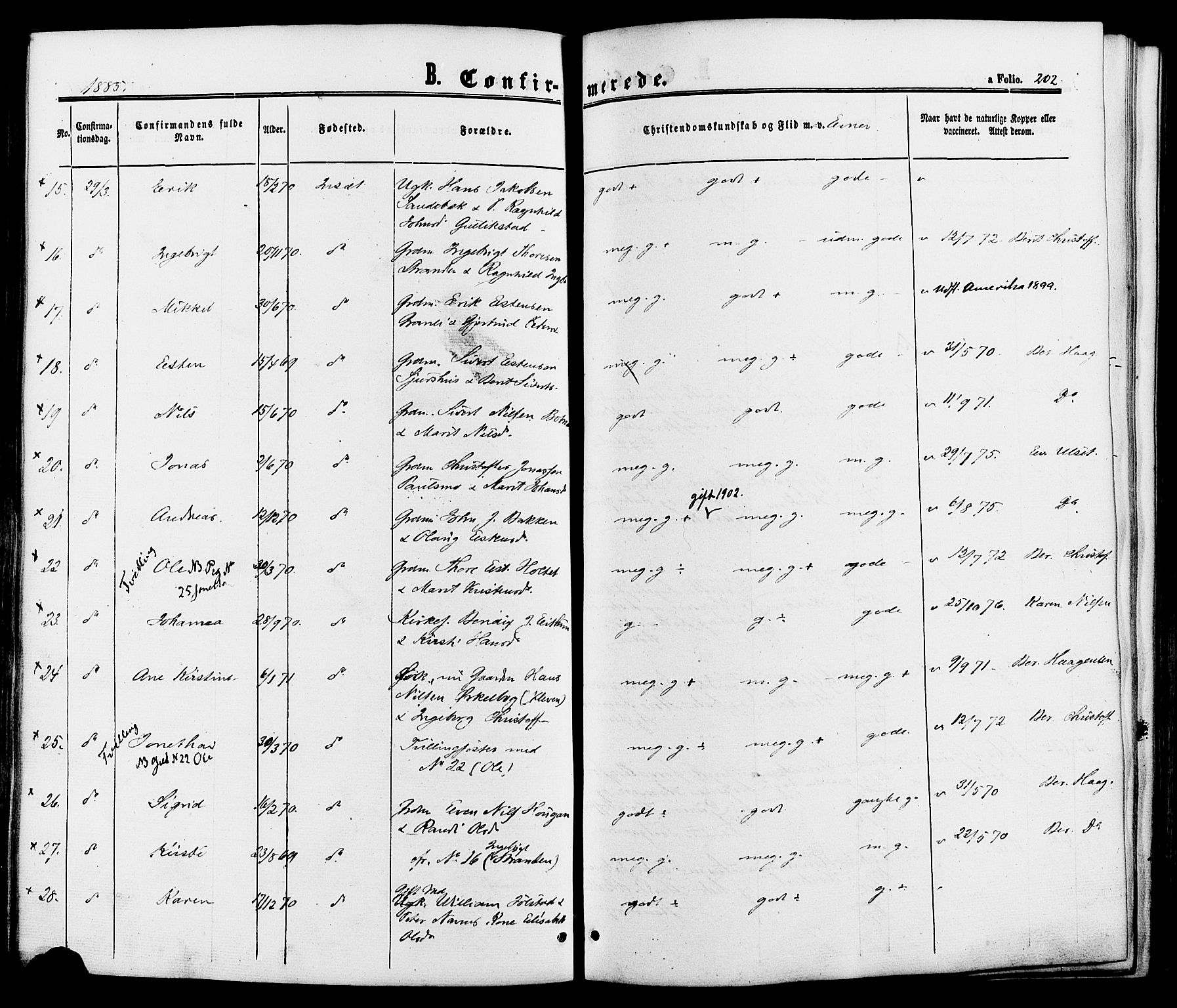 Kvikne prestekontor, AV/SAH-PREST-064/H/Ha/Haa/L0006: Parish register (official) no. 6, 1863-1886, p. 202