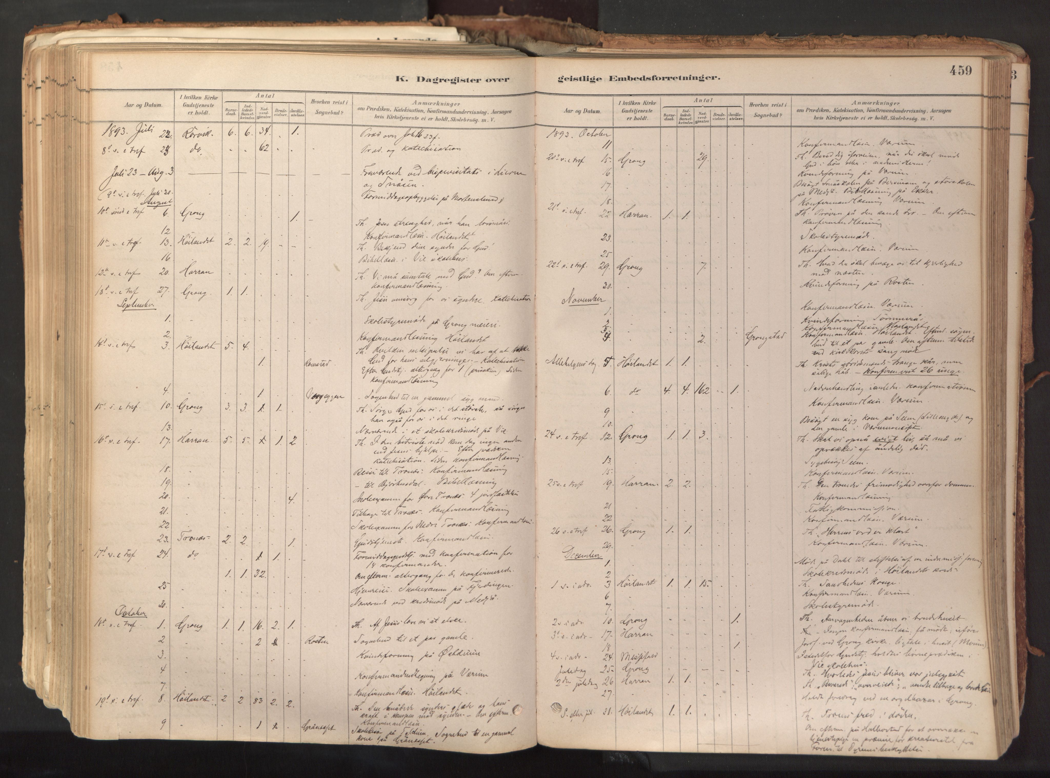 Ministerialprotokoller, klokkerbøker og fødselsregistre - Nord-Trøndelag, SAT/A-1458/758/L0519: Parish register (official) no. 758A04, 1880-1926, p. 459