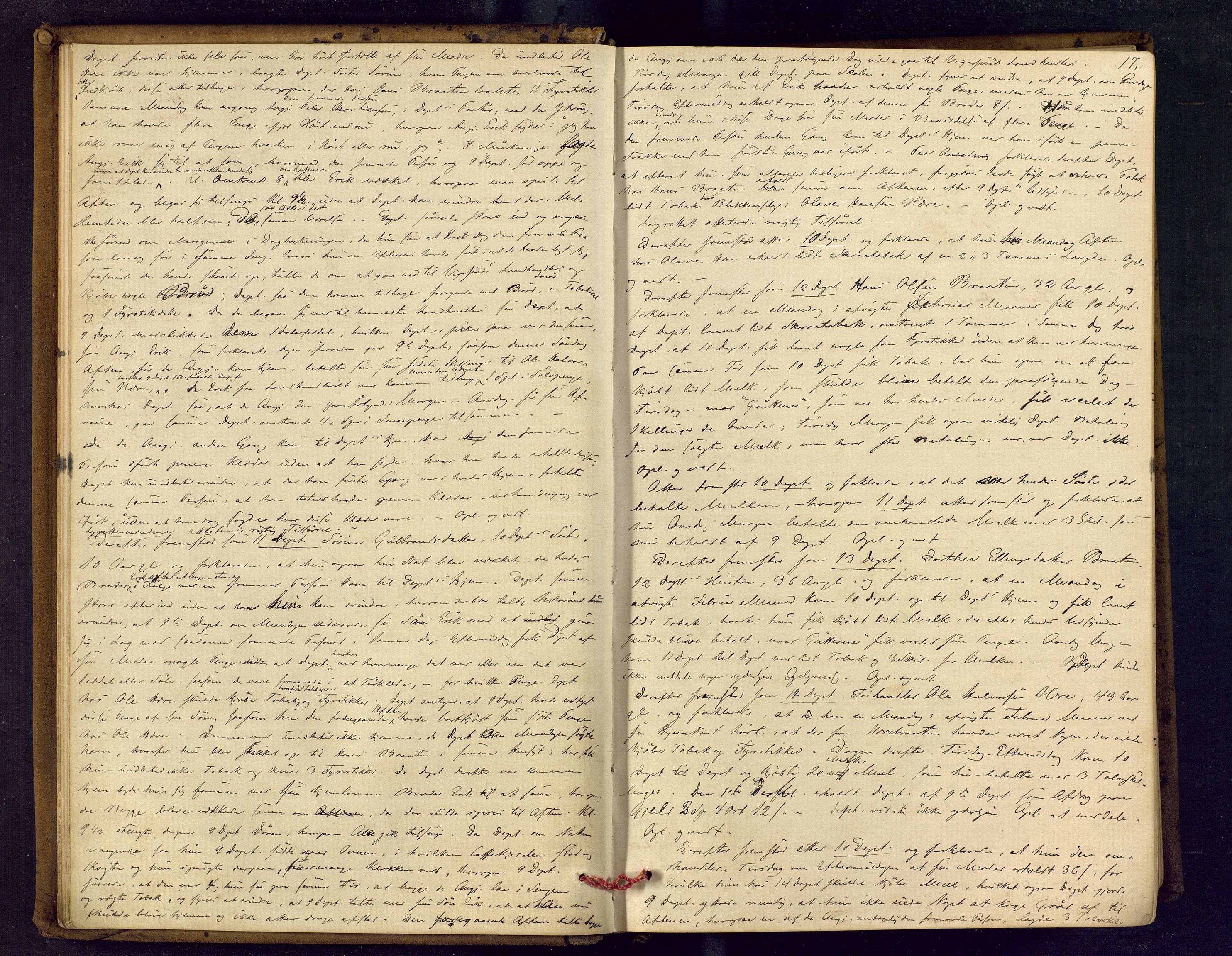 Eiker, Modum og Sigdal sorenskriveri, AV/SAKO-A-123/F/Fc/L0012: Ekstrarettsprotokoll - Modum, 1869-1883, p. 17