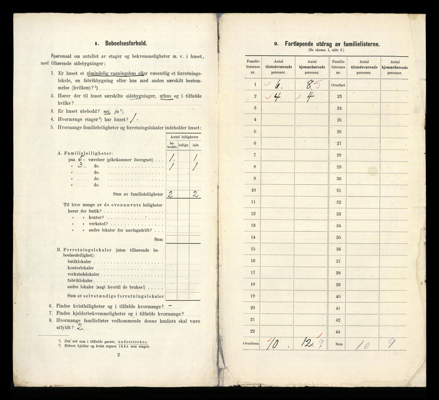 RA, 1910 census for Horten, 1910, p. 3083