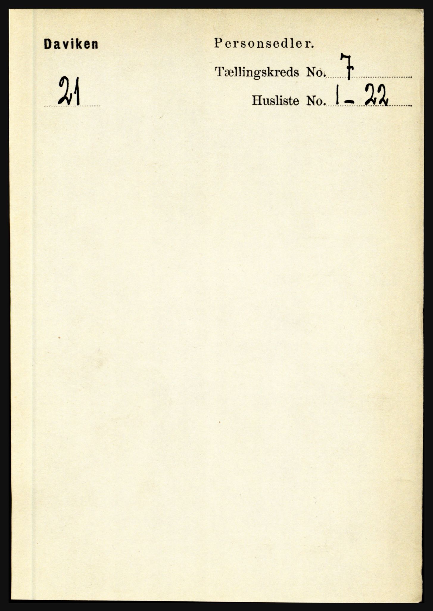 RA, 1891 census for 1442 Davik, 1891, p. 2744